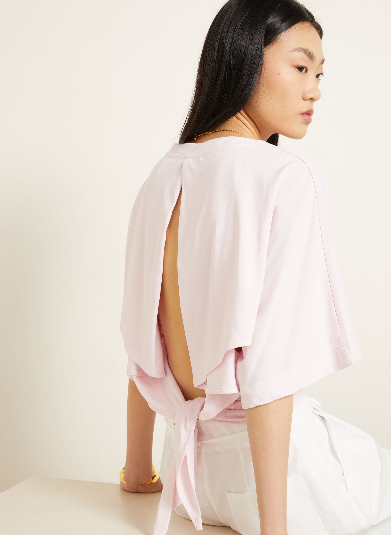 JACQUEMUS T-shirt LE T-SHIRT MOISSON: ROSE CLAIR