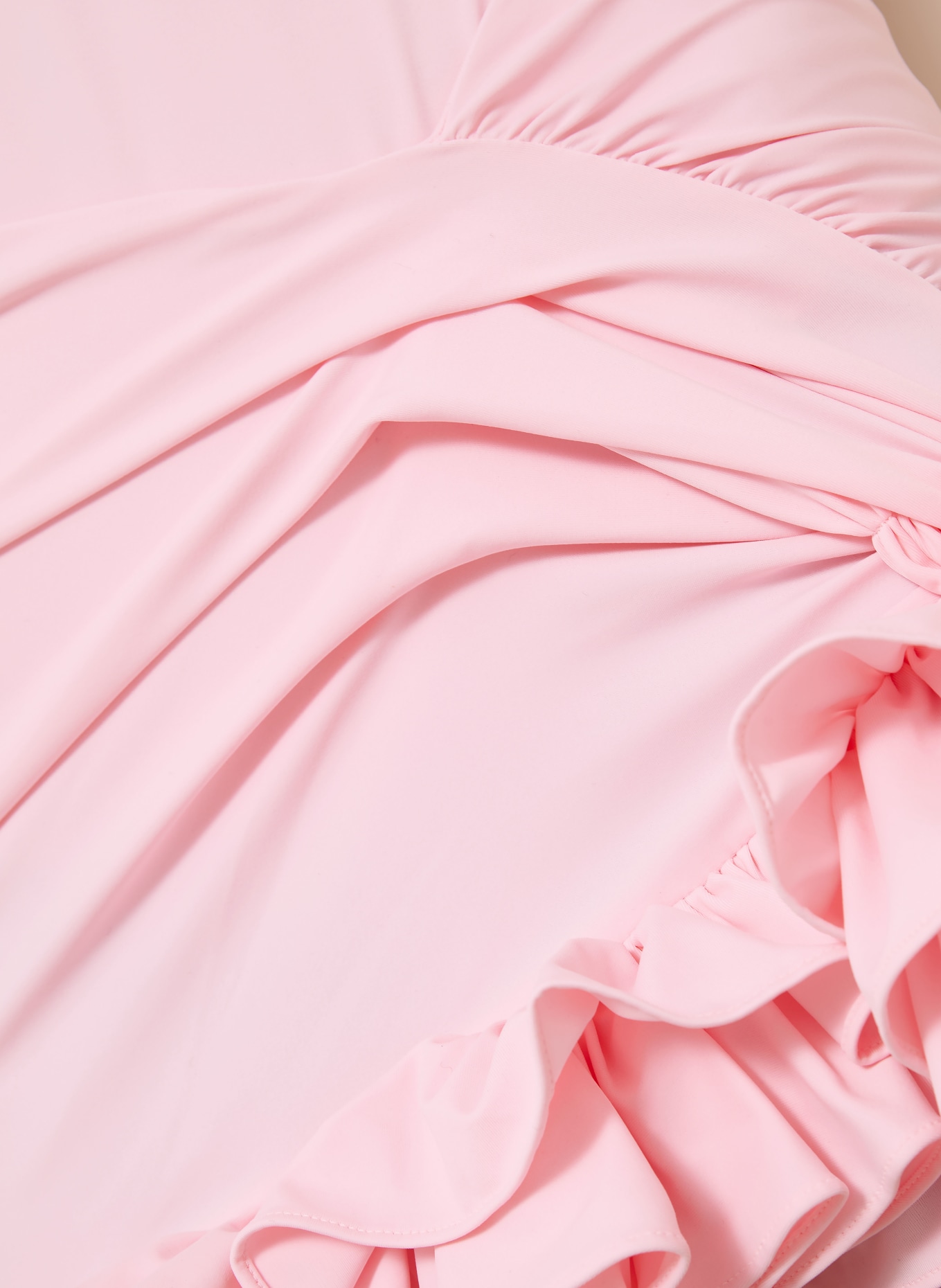 JACQUEMUS LA MINI PLAYA Skirt with Ruffles: PINK
