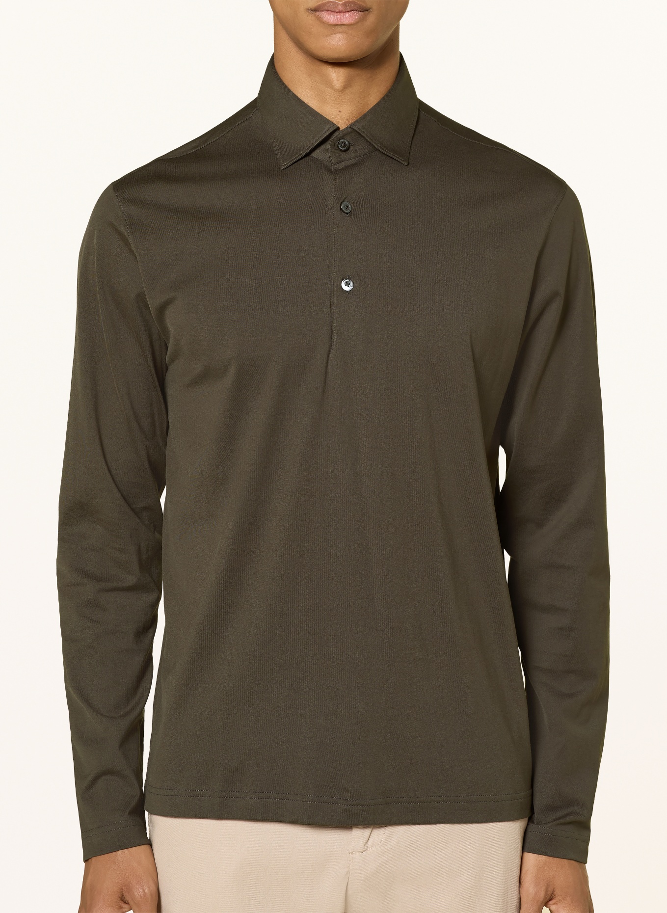 Stefan Brandt Jersey-Poloshirt LUCA: DUNKELBRAUN