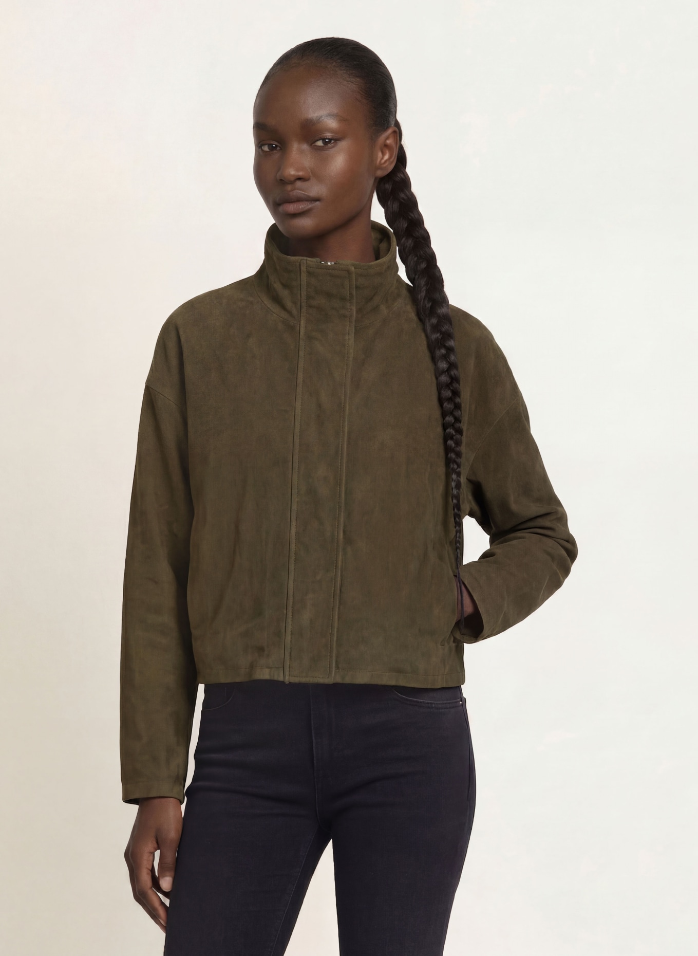 ALLSAINTS Kurtka skórzana RYDER: KHAKI