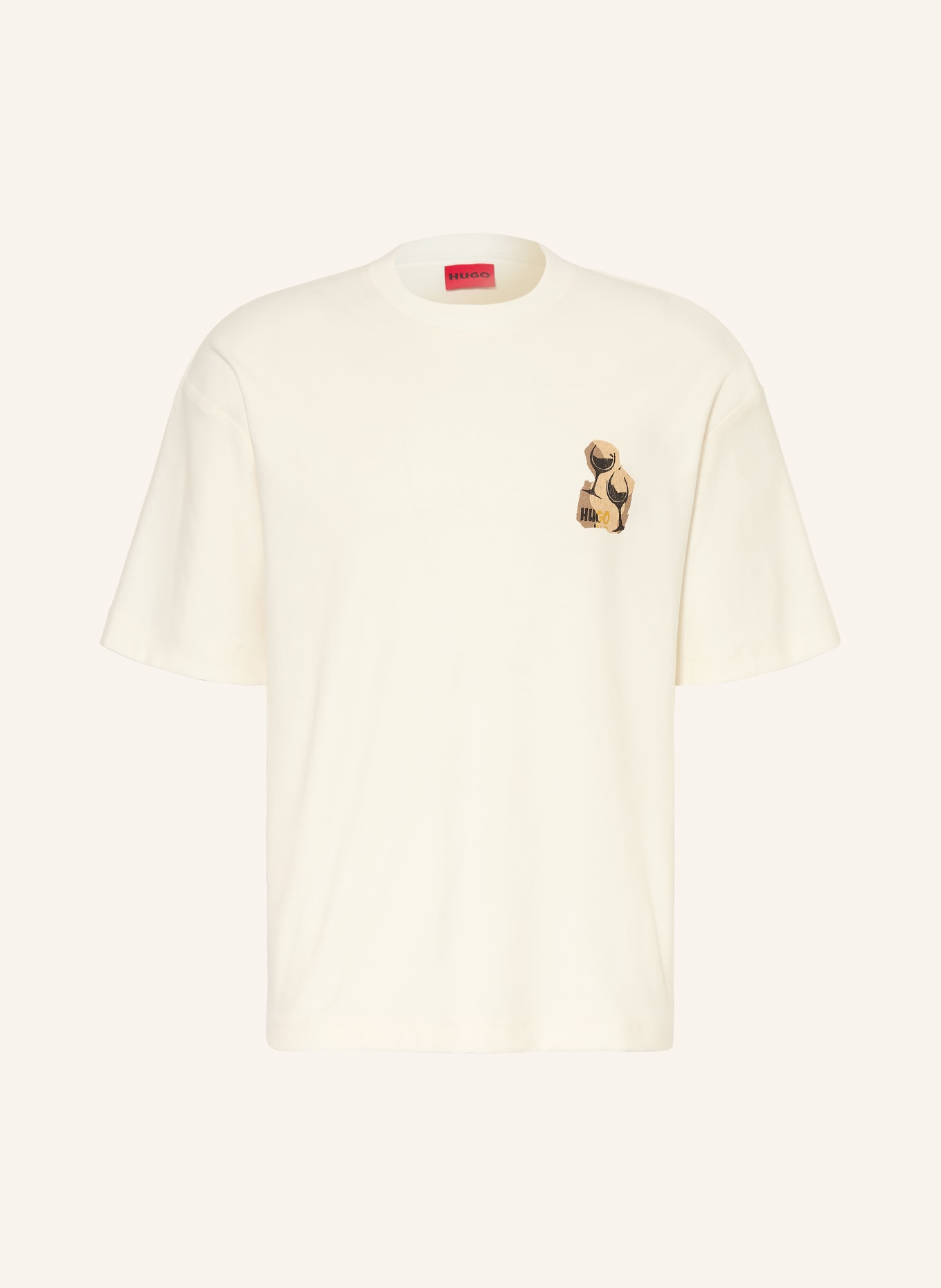 HUGO T-shirt DETZI: WIT