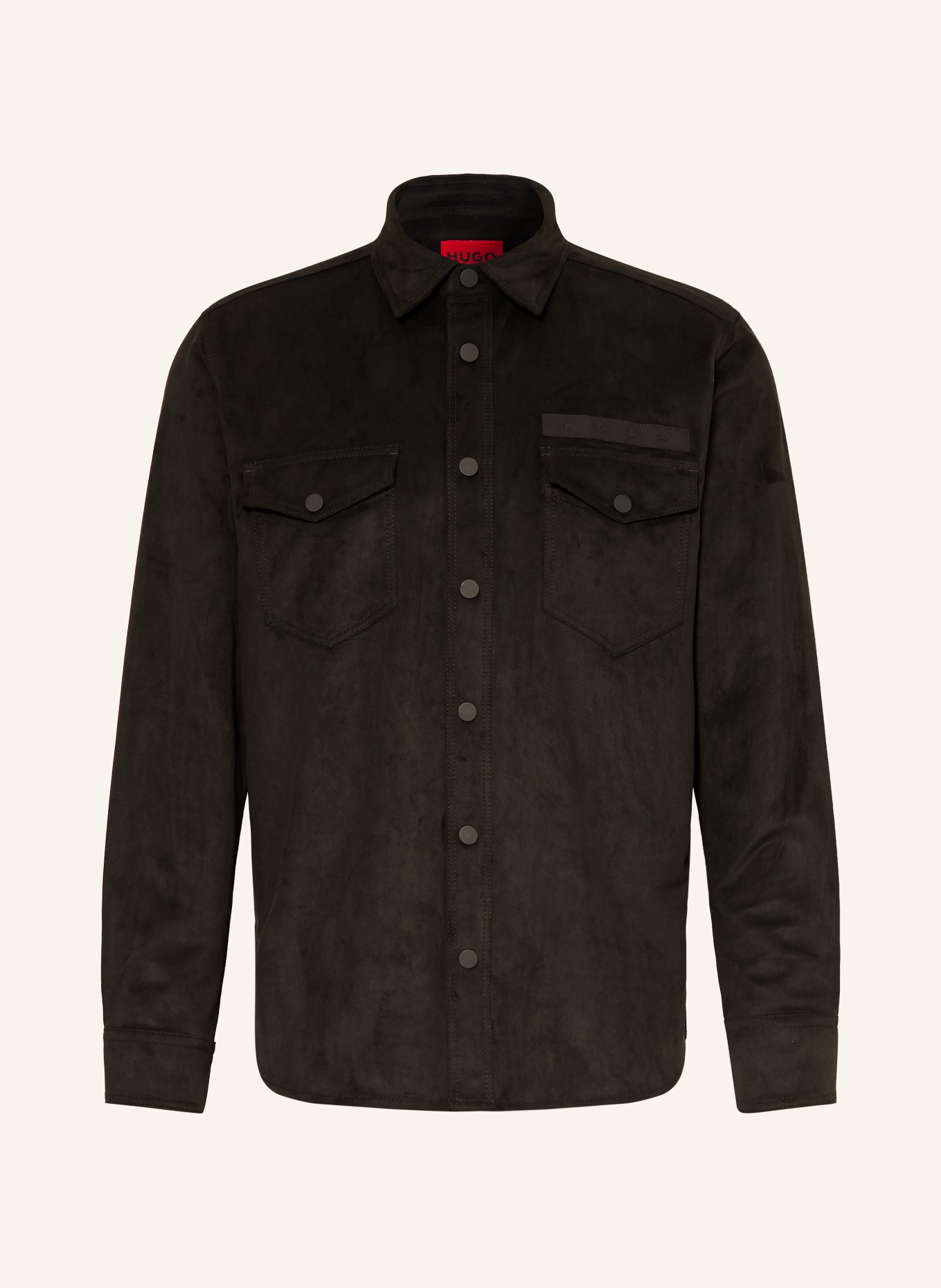HUGO Overhemd EKEL Comfort Fit: ZWART