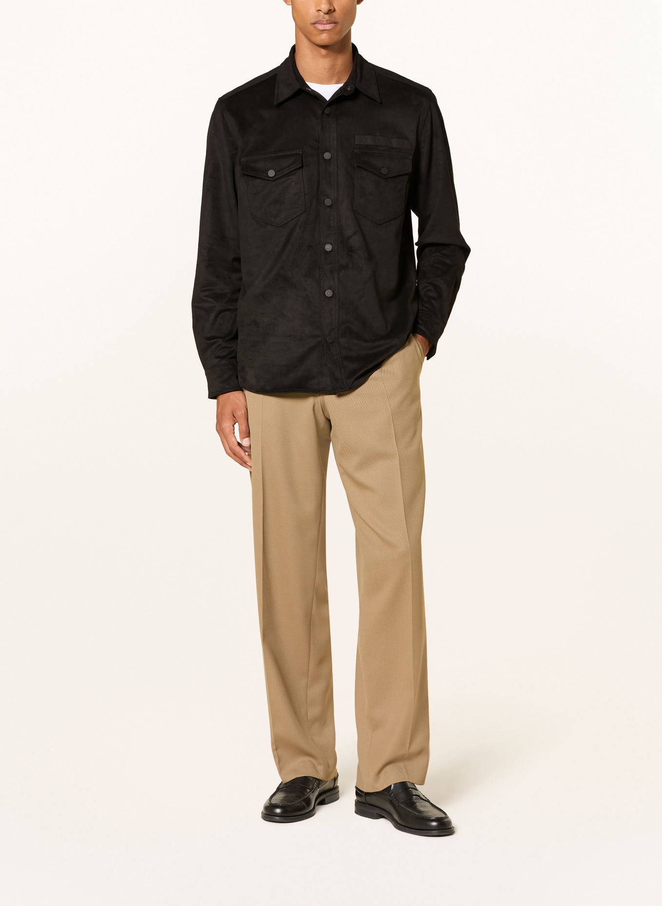 HUGO Overhemd EKEL Comfort Fit: ZWART