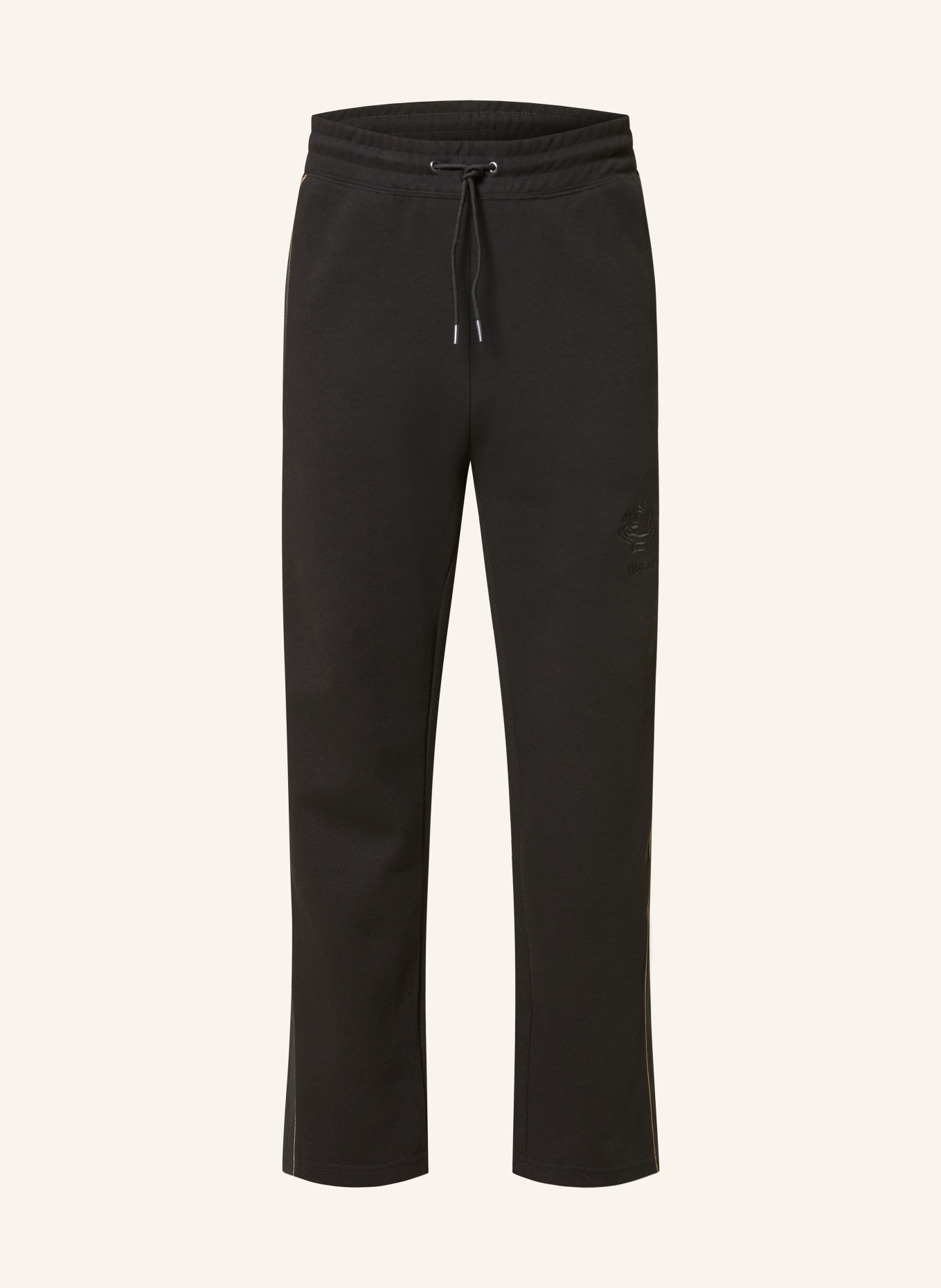 HUGO Trackpants DISLANO: ZWART / CAMEL