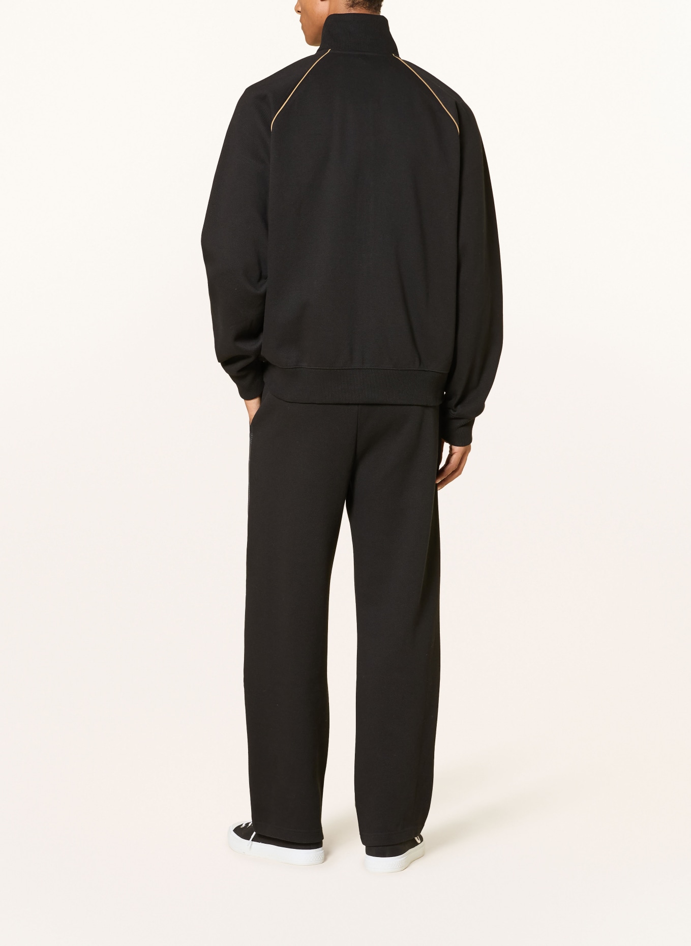 HUGO Trackpants DISLANO: ZWART / CAMEL