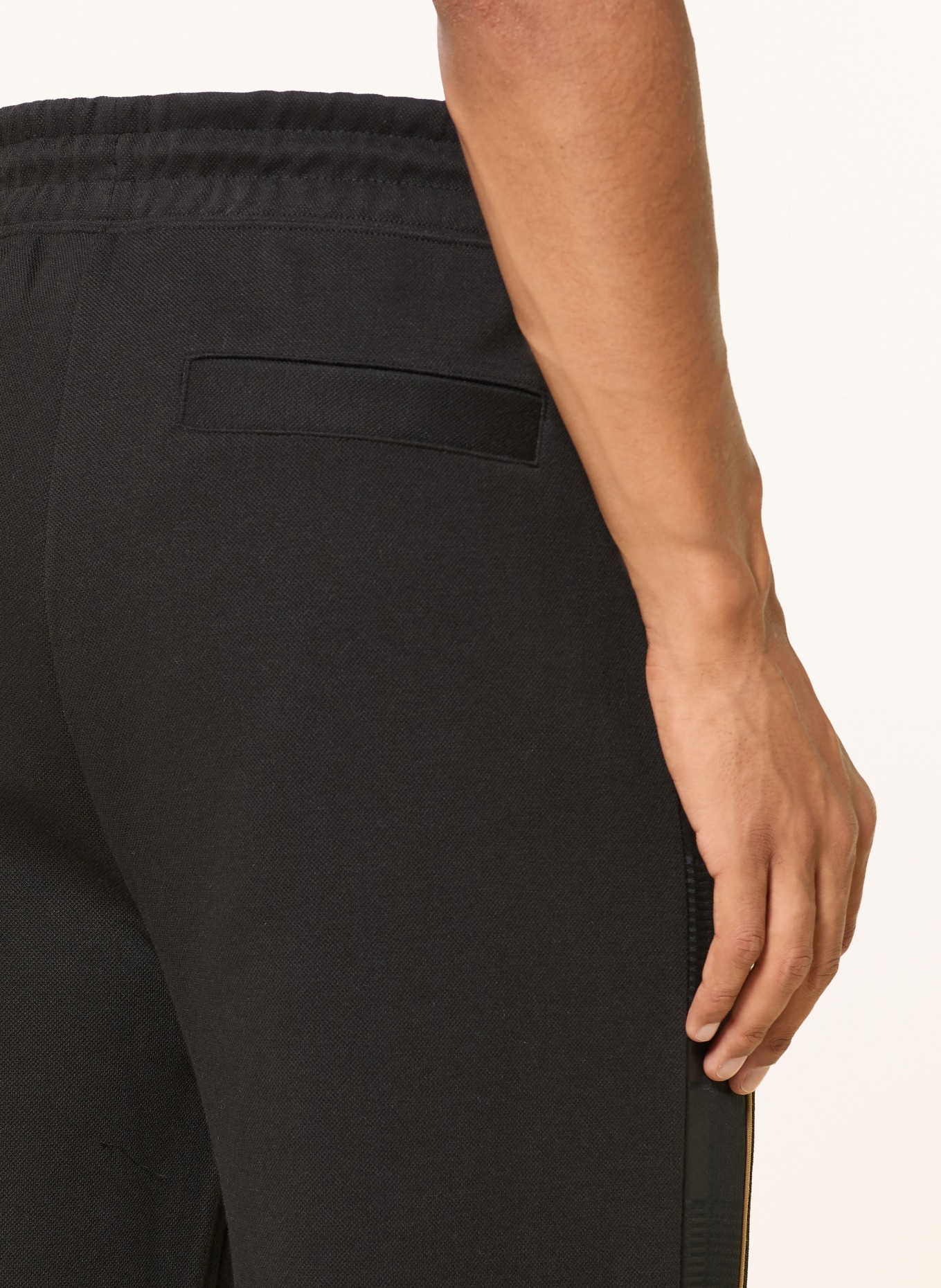 HUGO Trackpants DISLANO: ZWART / CAMEL
