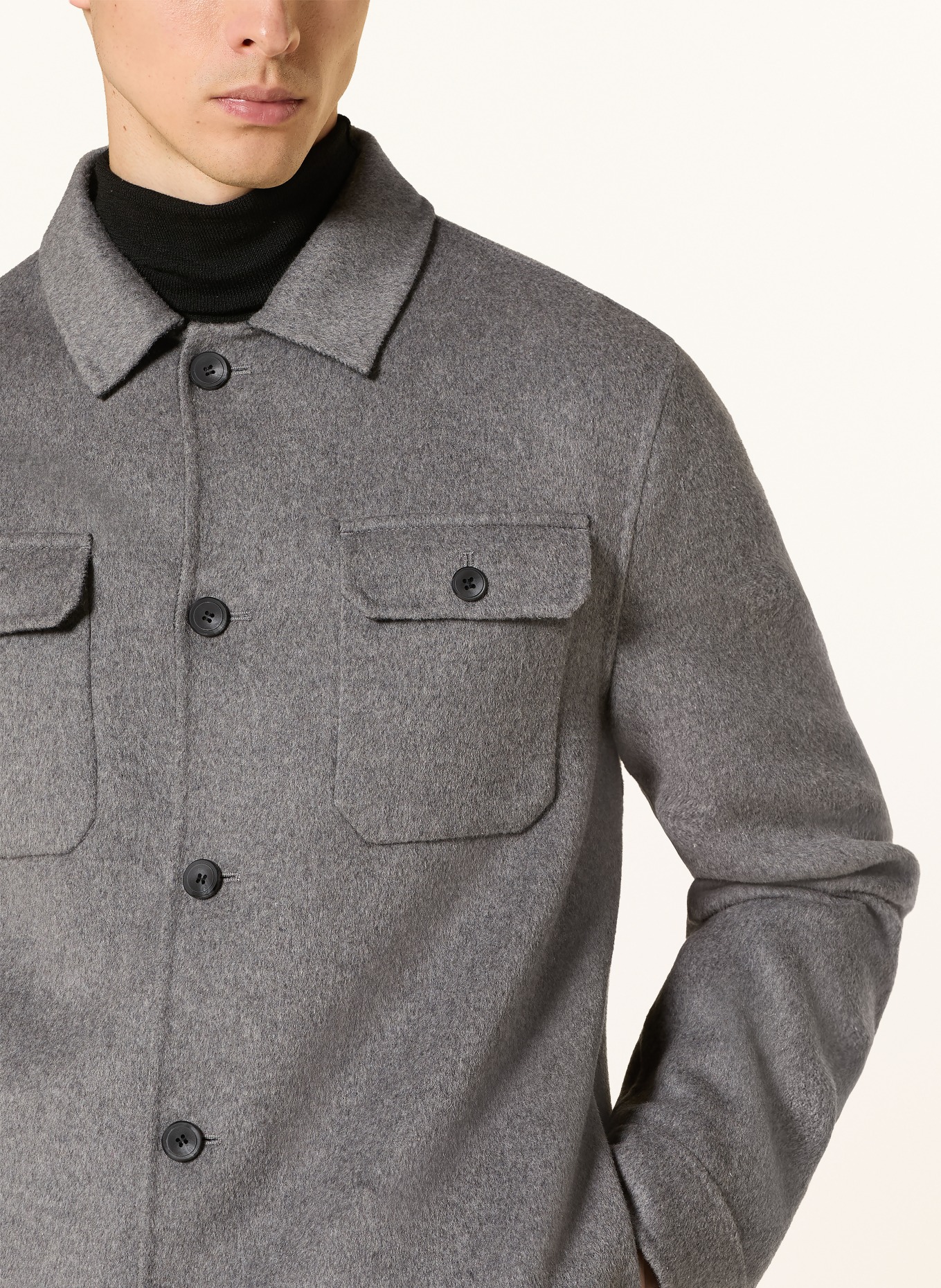 MILESTONE Overjacket MSPRESCOT: GRAU