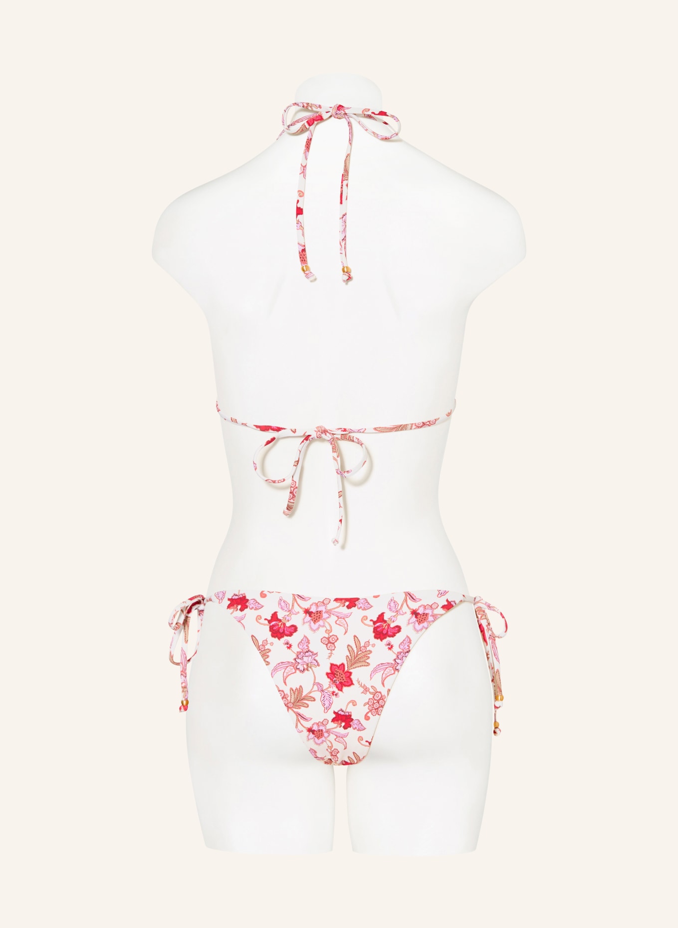 SEAFOLLY Brazilské bikinové kalhotky SUMMER CHINTZ: REŽNÁ / SVĚTLE FIALOVÁ / RŮŽOVÁ