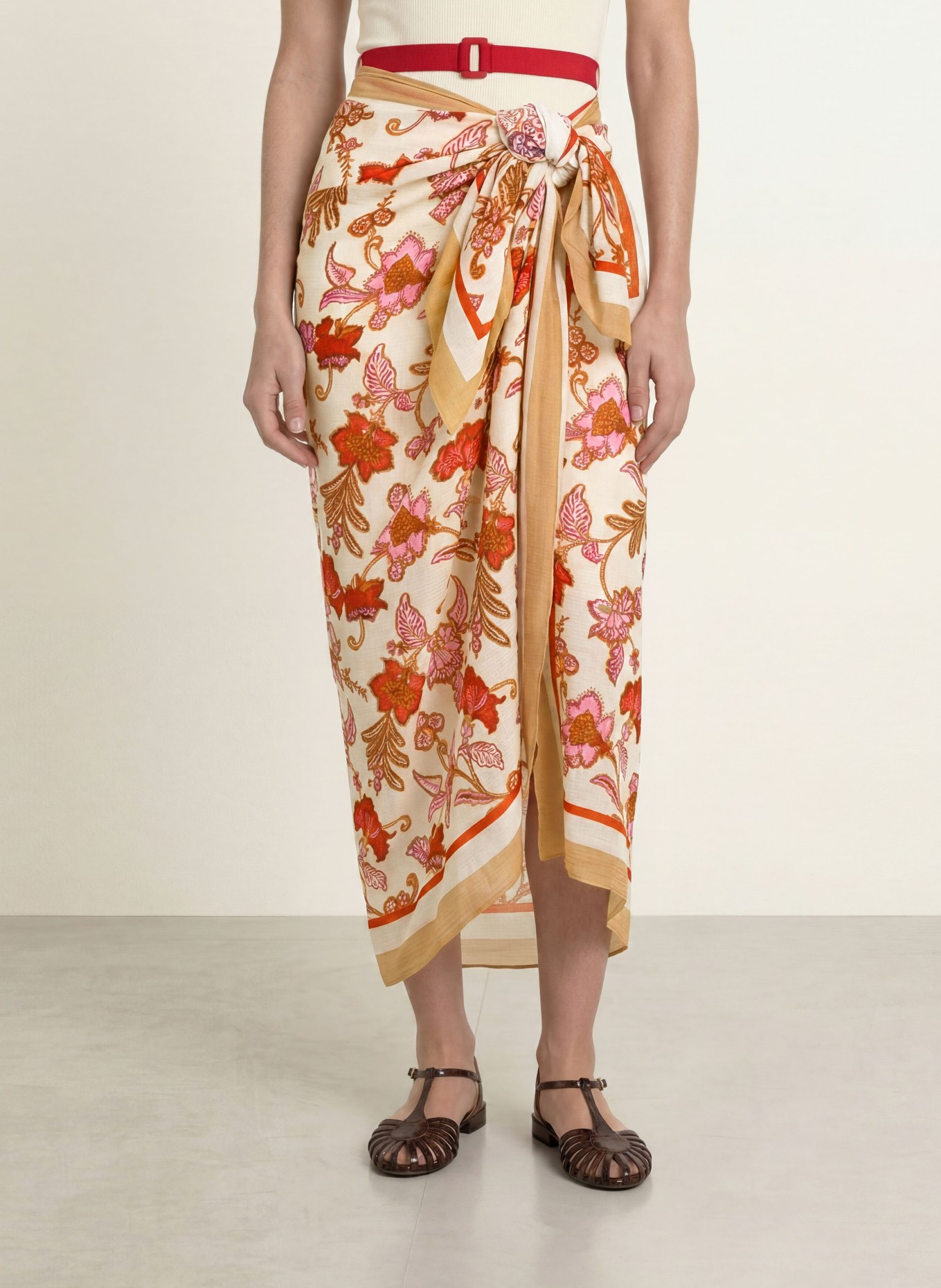 SEAFOLLY Pareo SUMMER CHINTZ: BEIGE / HELLLILA / ROT