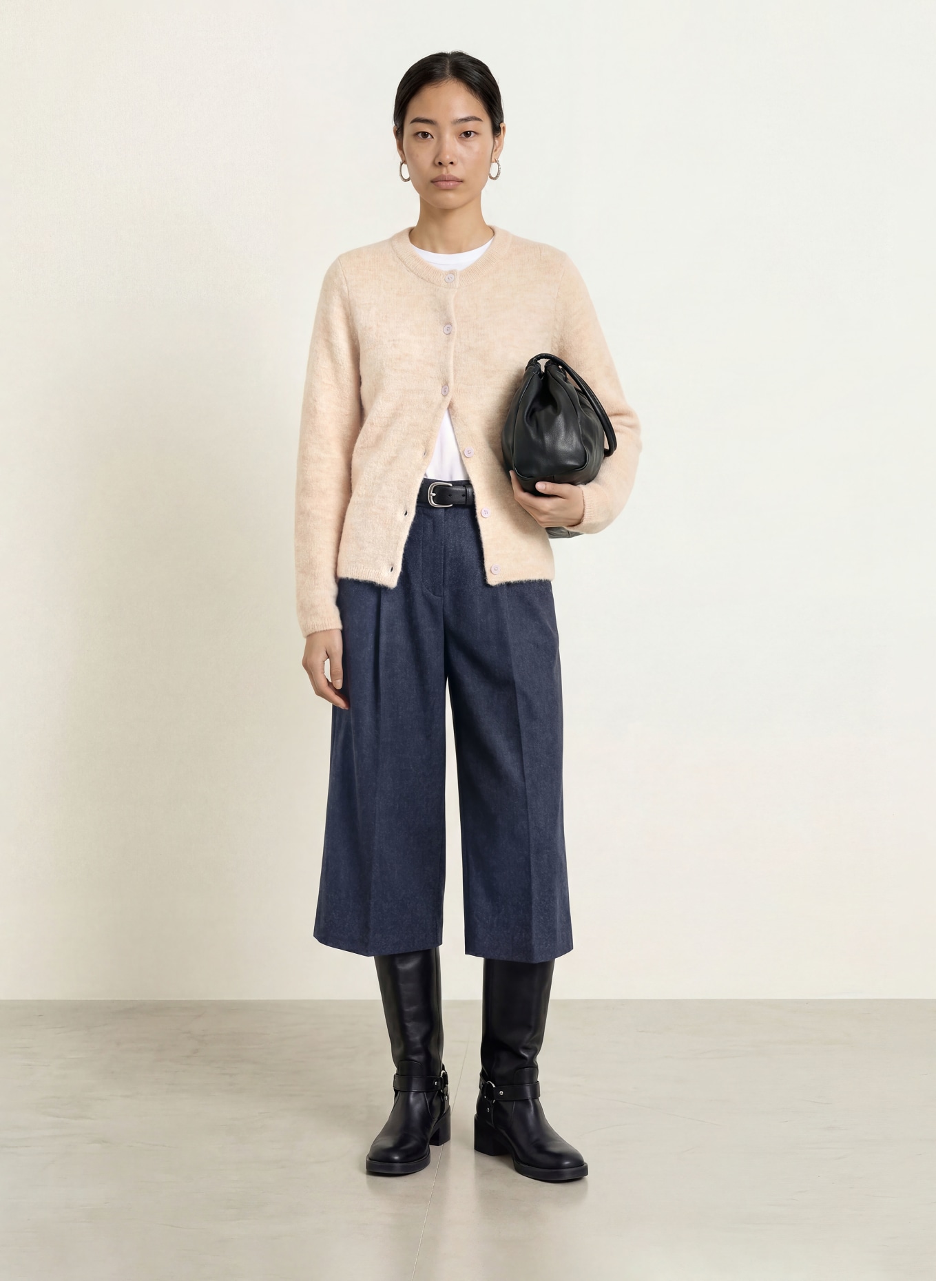 SELECTED Strickjacke: ECRU