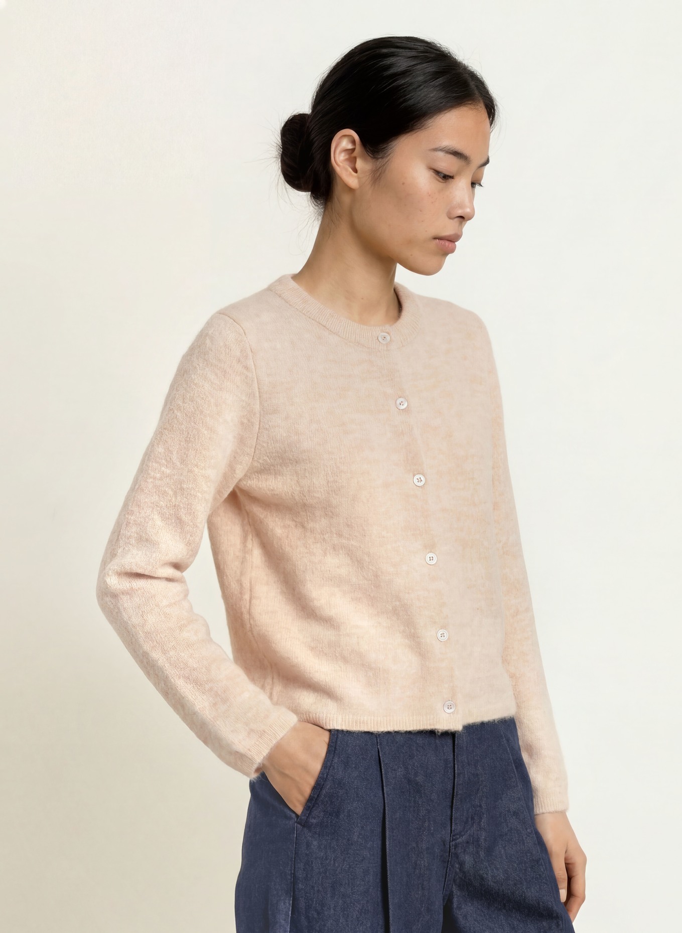 SELECTED Strickjacke: ECRU
