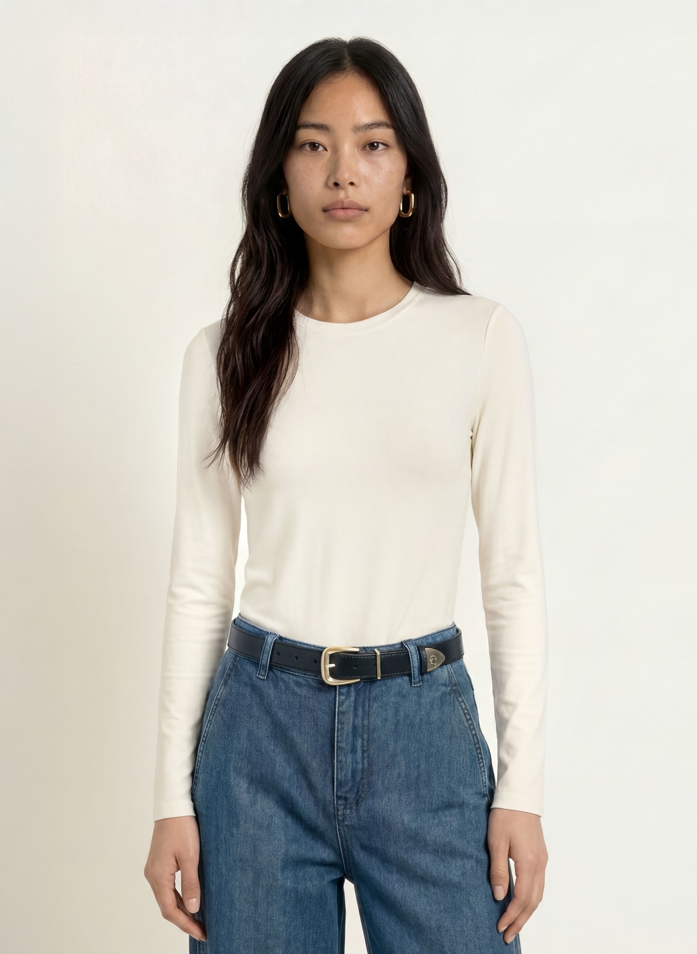 SELECTED Longsleeve: WEISS