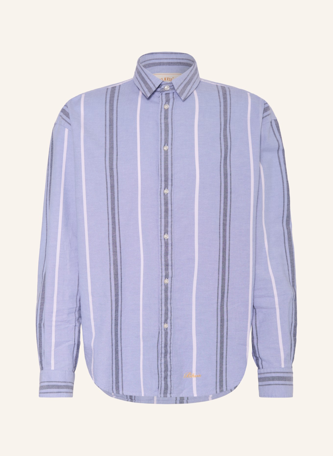 BLKVIS Hemd Comfort Fit: HELLBLAU / DUNKELGRAU / WEISS