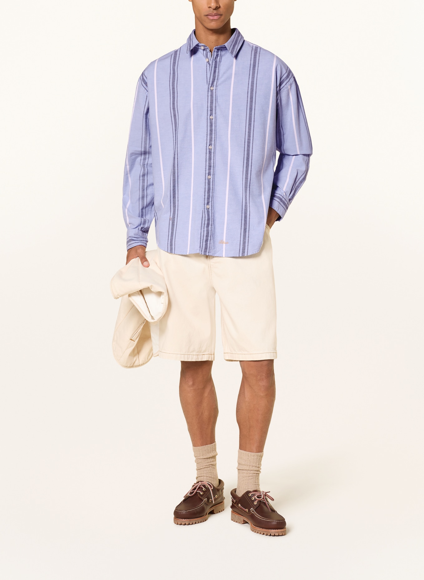 BLKVIS Hemd Comfort Fit: HELLBLAU / DUNKELGRAU / WEISS