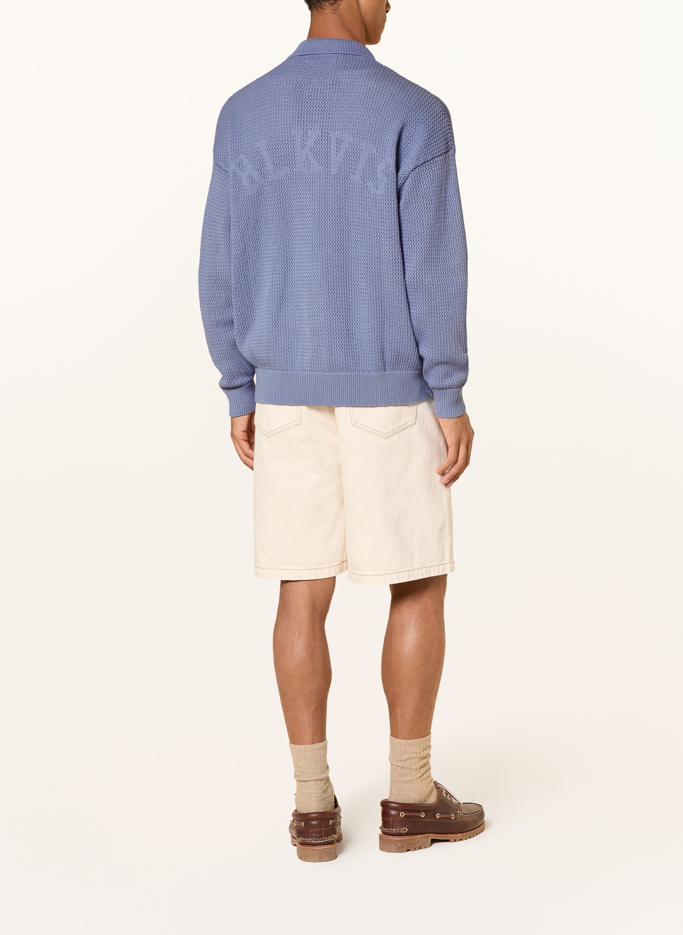 BLKVIS Strickhemd Comfort Fit: BLAU