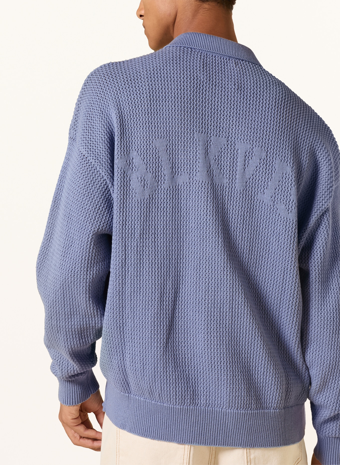 BLKVIS Strickhemd Comfort Fit: BLAU