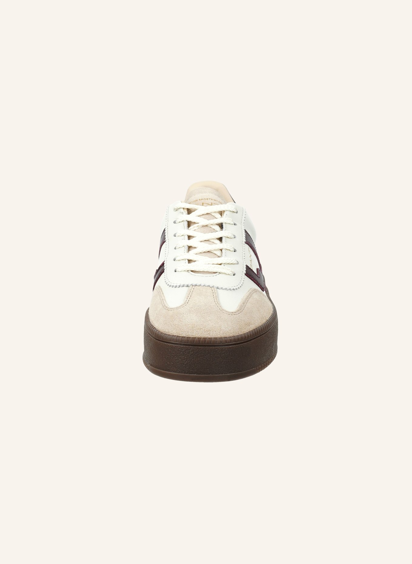 GANT Sneakers CUZMANI: WIT / MARRON FONCÉ / BEIGE