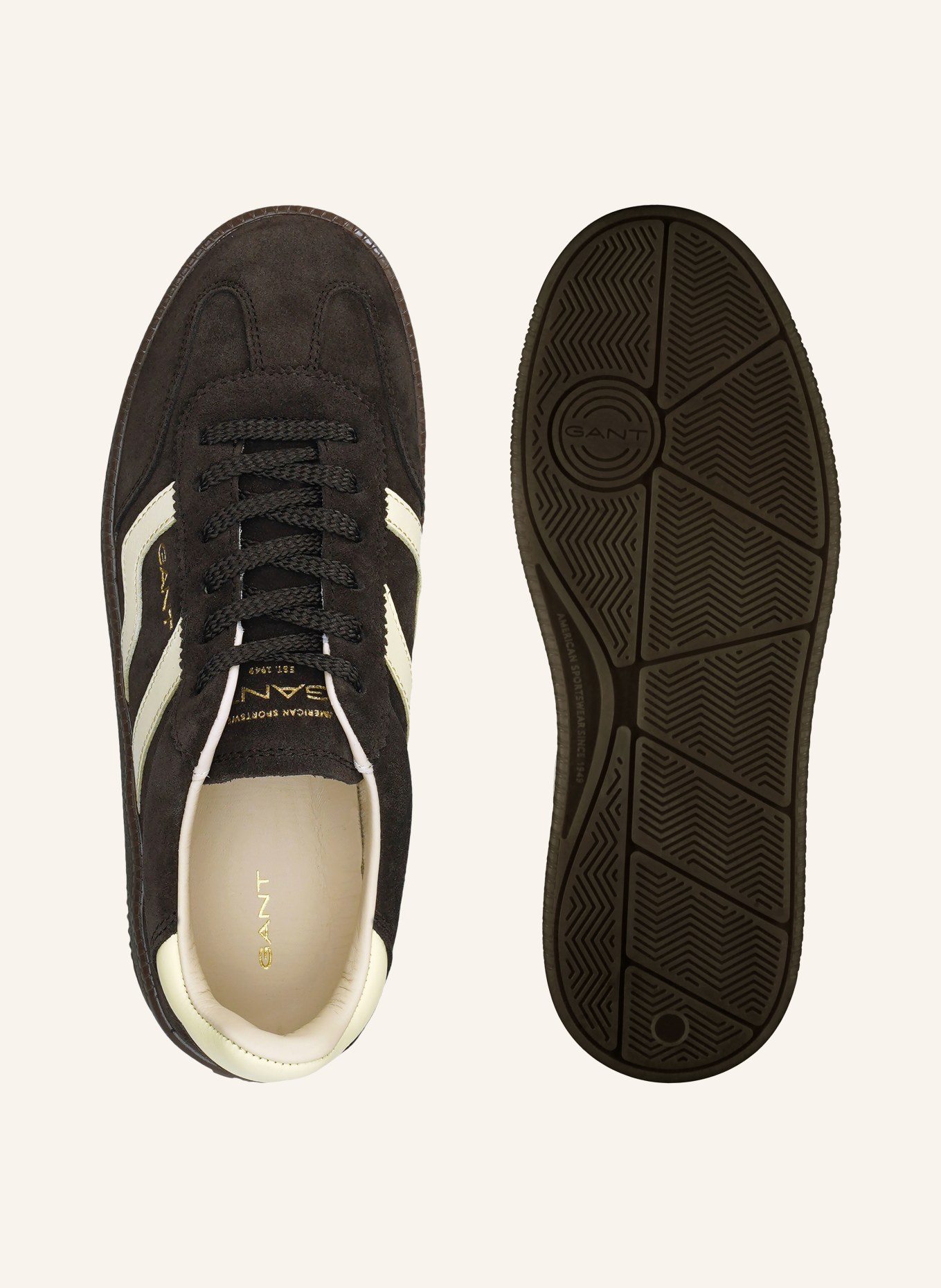 GANT Sneakers CUZMANI: MARRON FONCÉ / ECRU