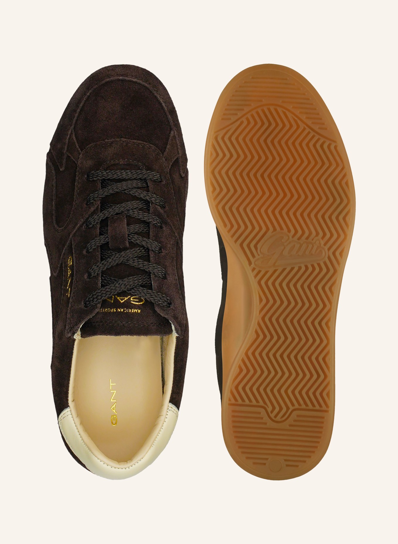GANT Sneakers SPERLY: MARRON FONCÉ / BEIGE