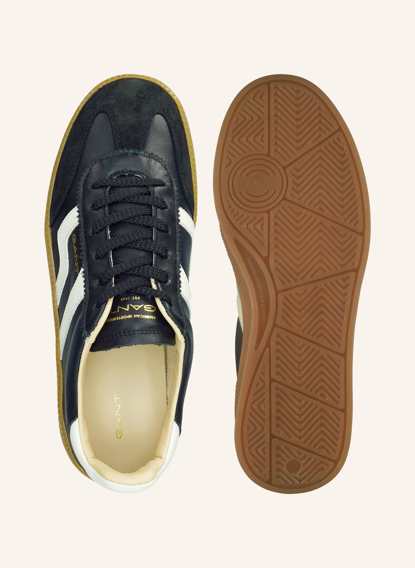 GANT Sneakers CUZMANI: ZWART / WIT