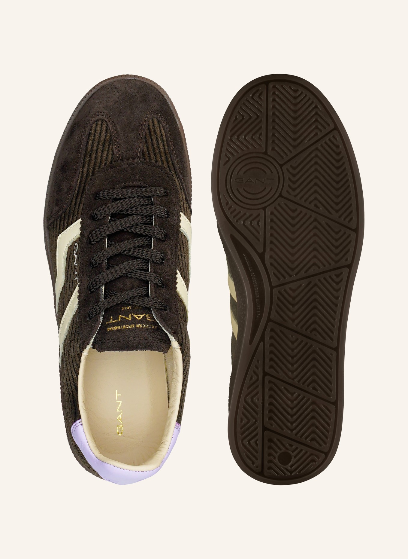 GANT Sneakers CUZIMA: MARRON FONCÉ / LICHTPAARS / WIT