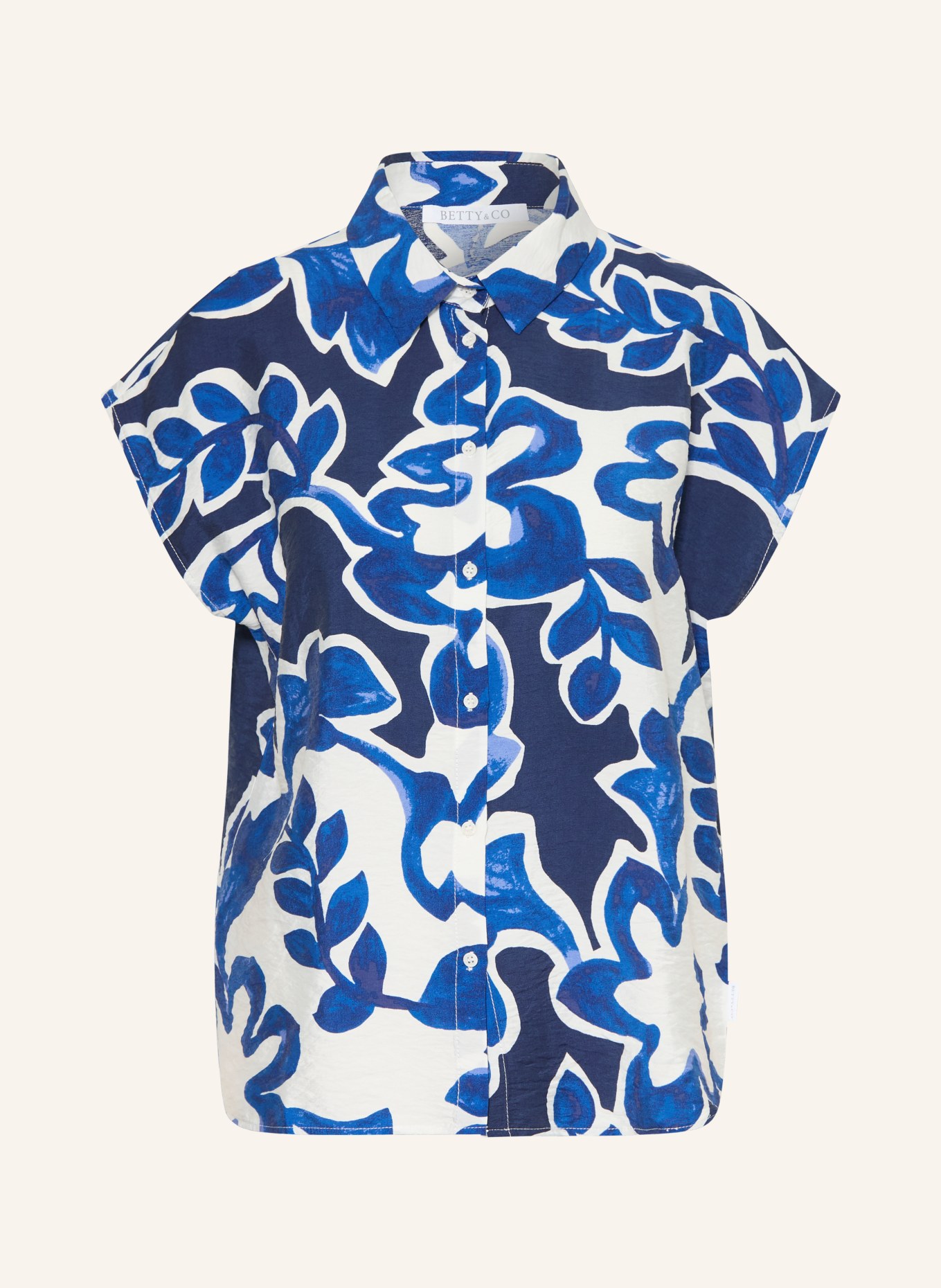 BETTY&CO Chemisier: BLEU / BLEU FONCÉ / BLANC