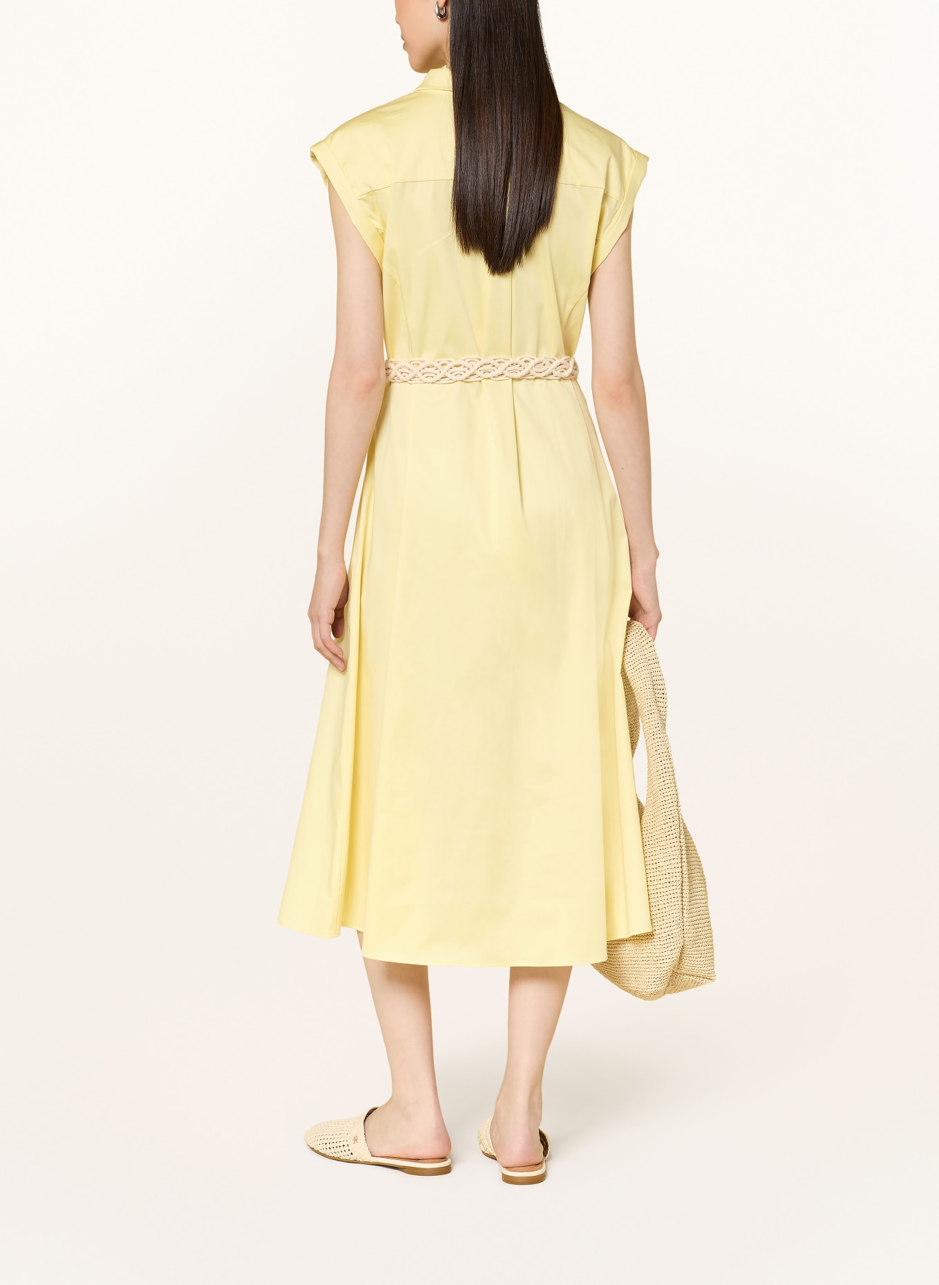 MORE & MORE Hemdblusenkleid: HELLGELB
