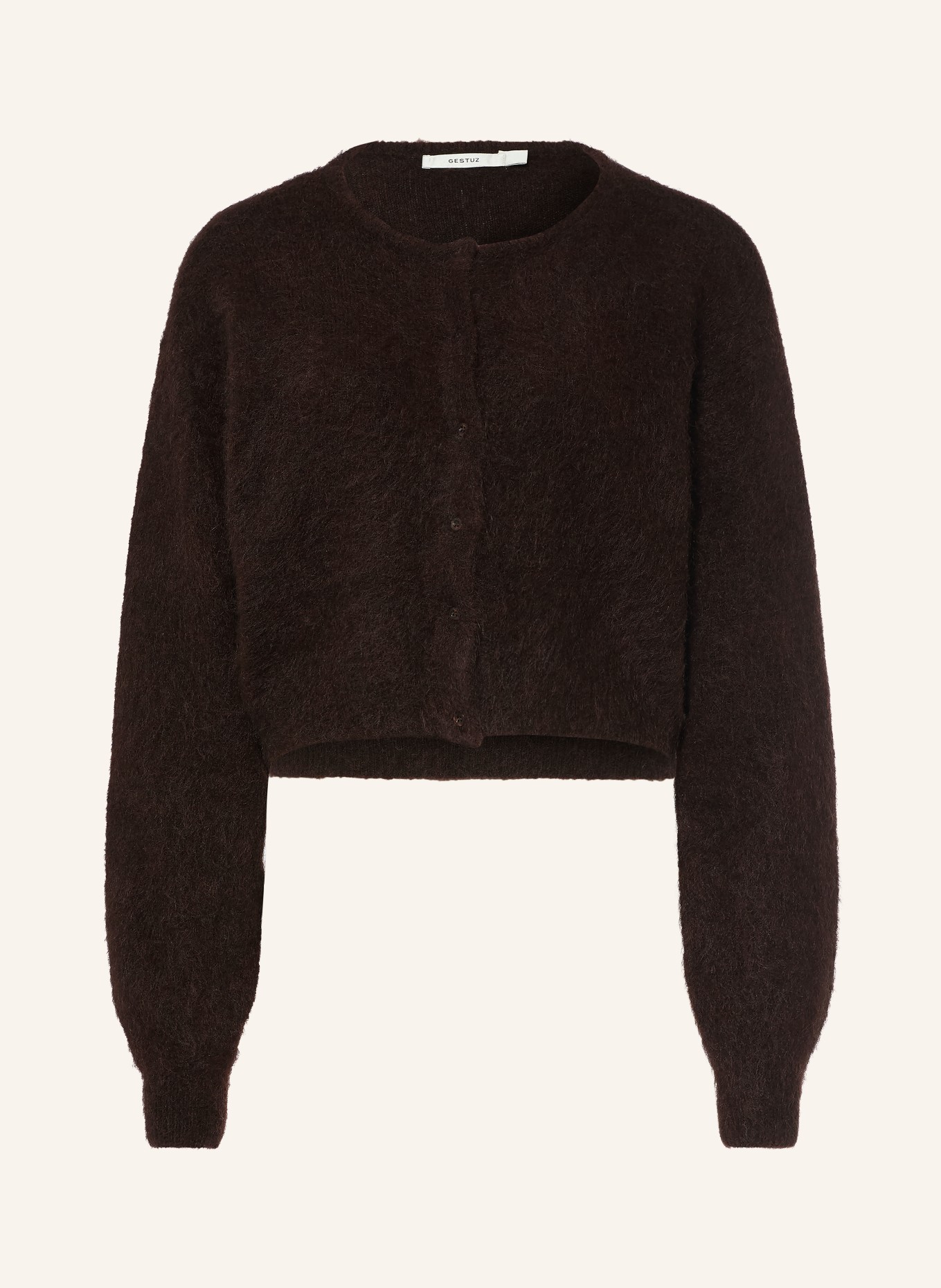 GESTUZ Vest GZDEBBIE met mohair: BRUIN