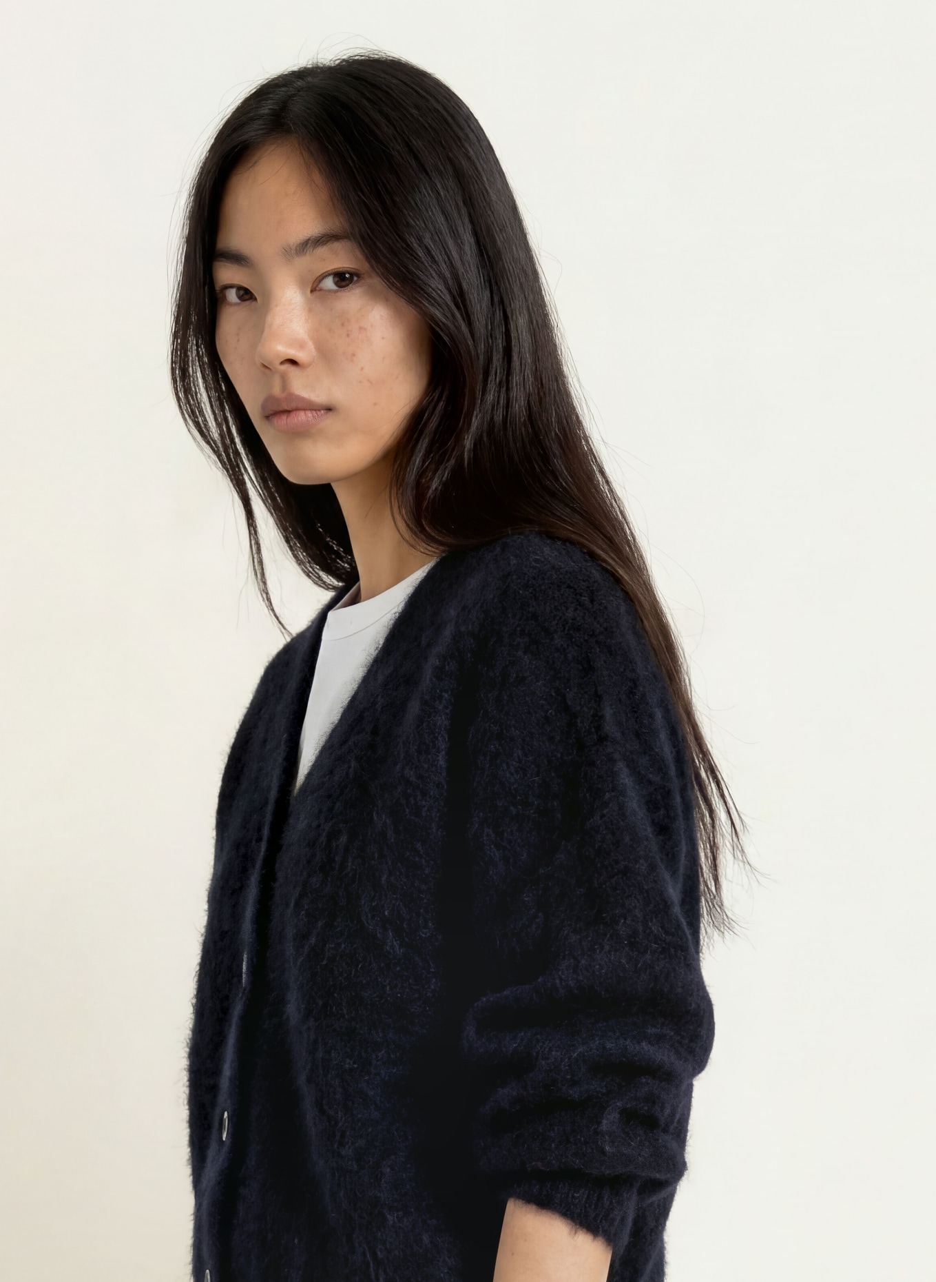 GESTUZ Vest GZDEBBIE met mohair: DONKERBLAUW