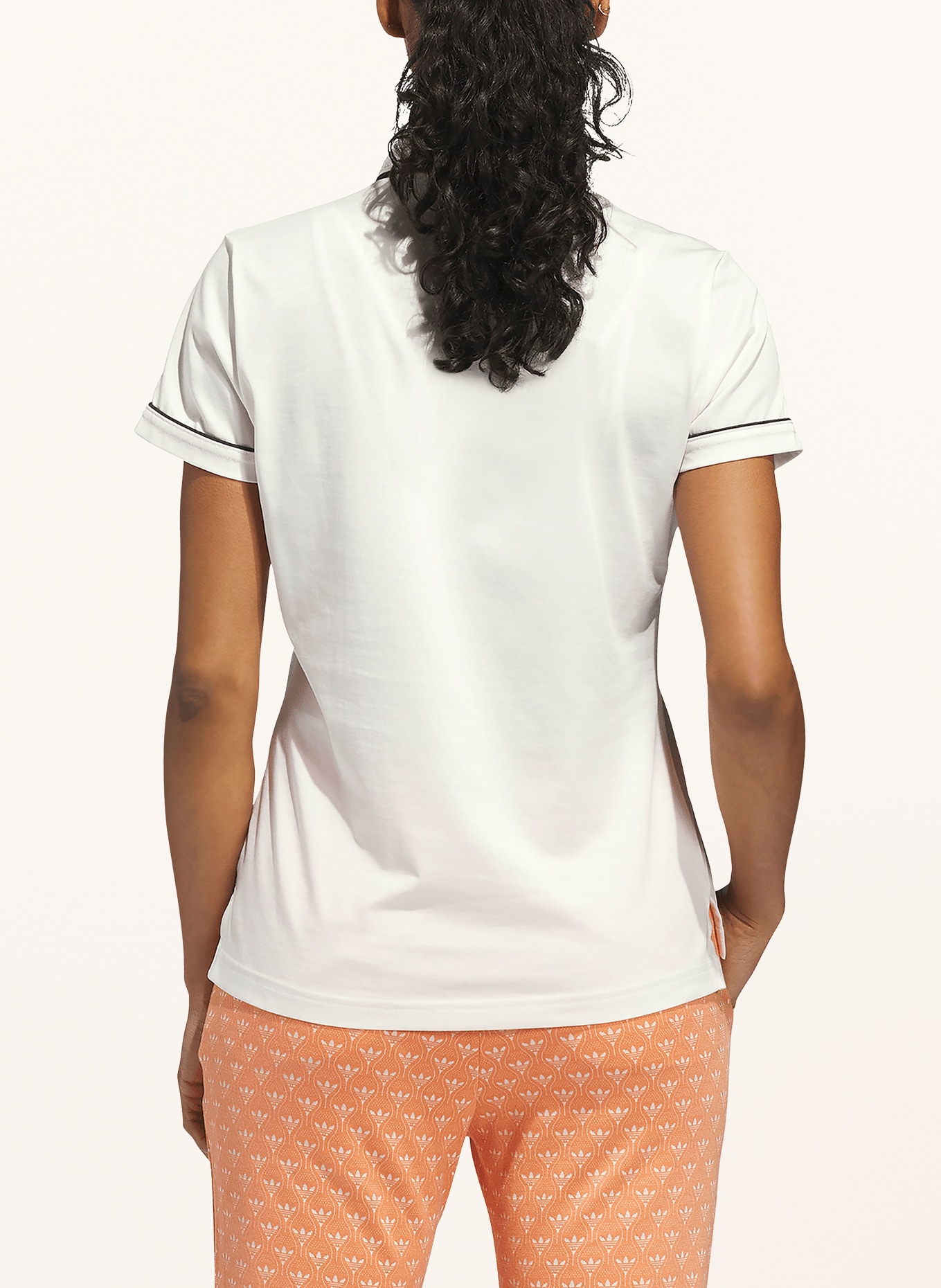 adidas Originals Jersey-Poloshirt ORIGINALS SOLID: CREME / DUNKELBLAU