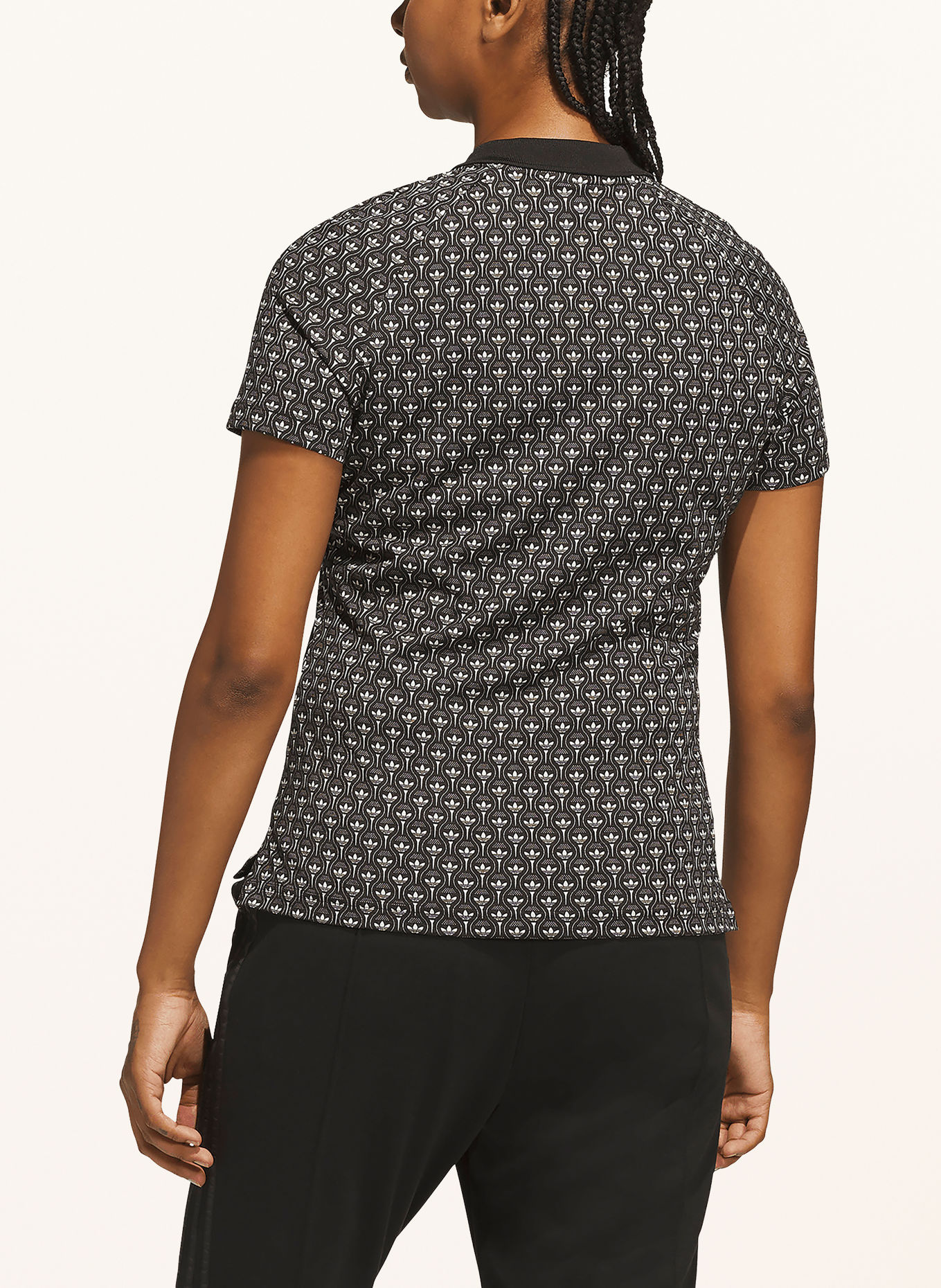 adidas Originals Jersey polo shirt ORIGINALS: BLACK / WHITE