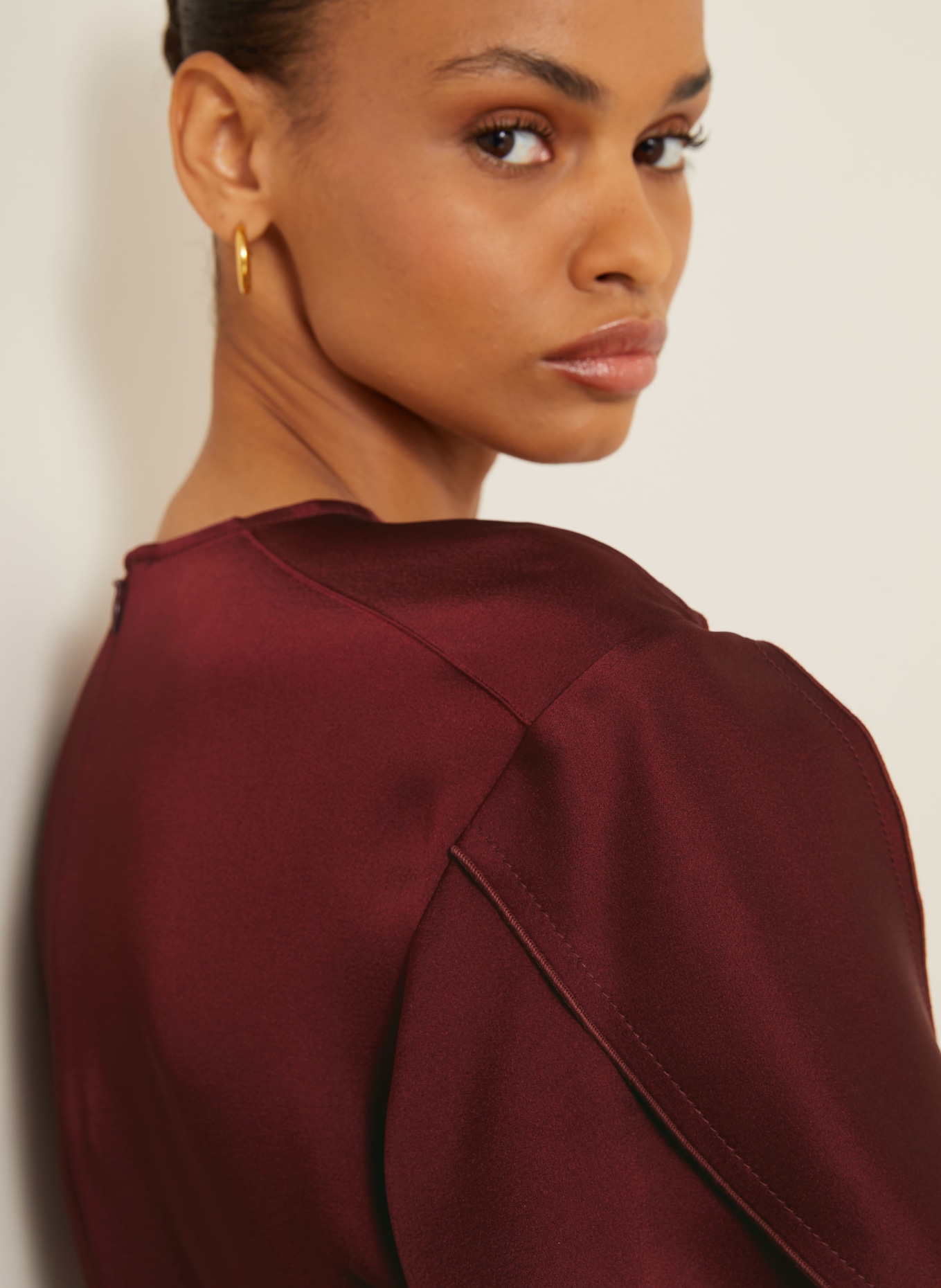 VICTORIA BECKHAM Cocktailkleid EVE: DUNKELROT