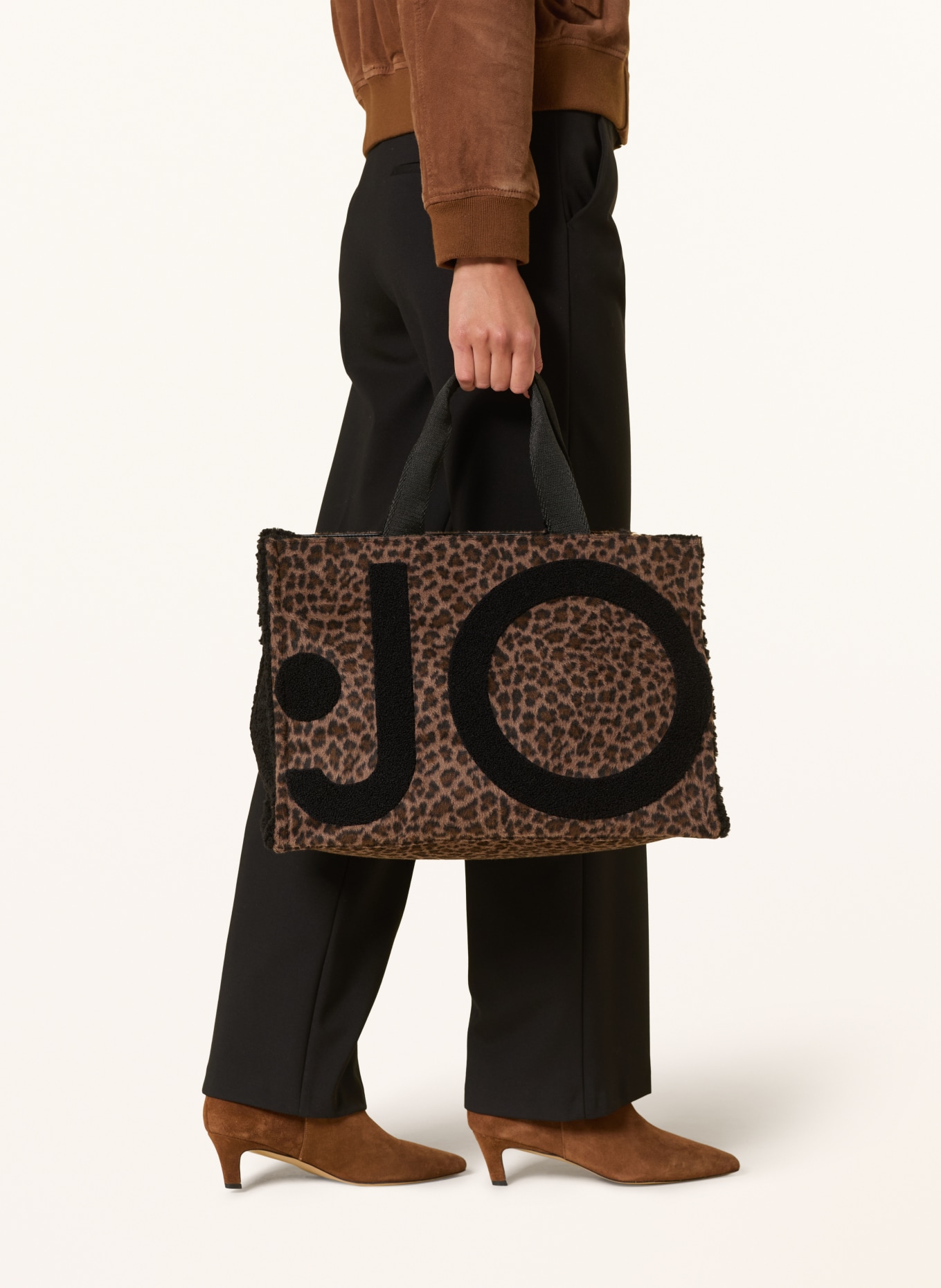 LIU JO Shopper: BRUIN / ZWART
