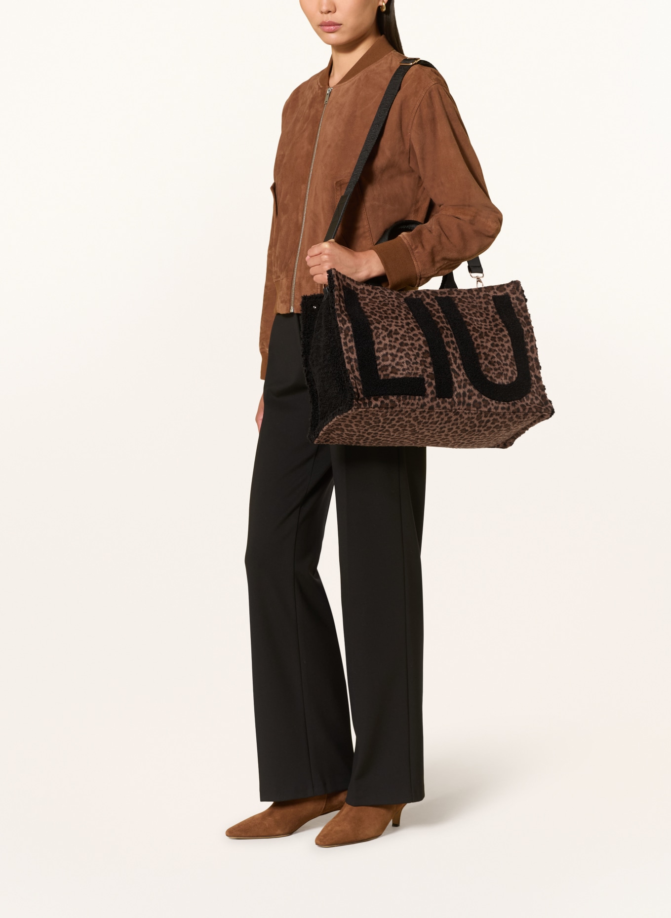 LIU JO Shopper: BRUIN / ZWART