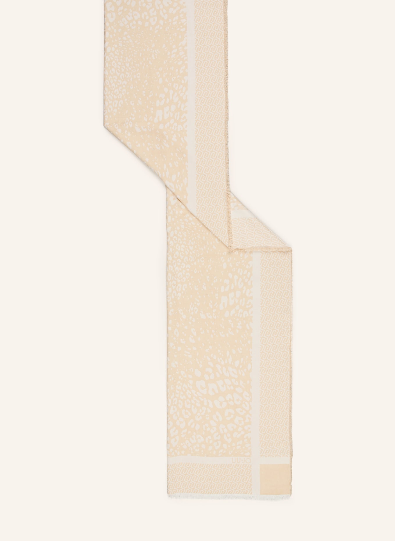 LIU JO Schal mit Glitzergarn: BEIGE / ECRU