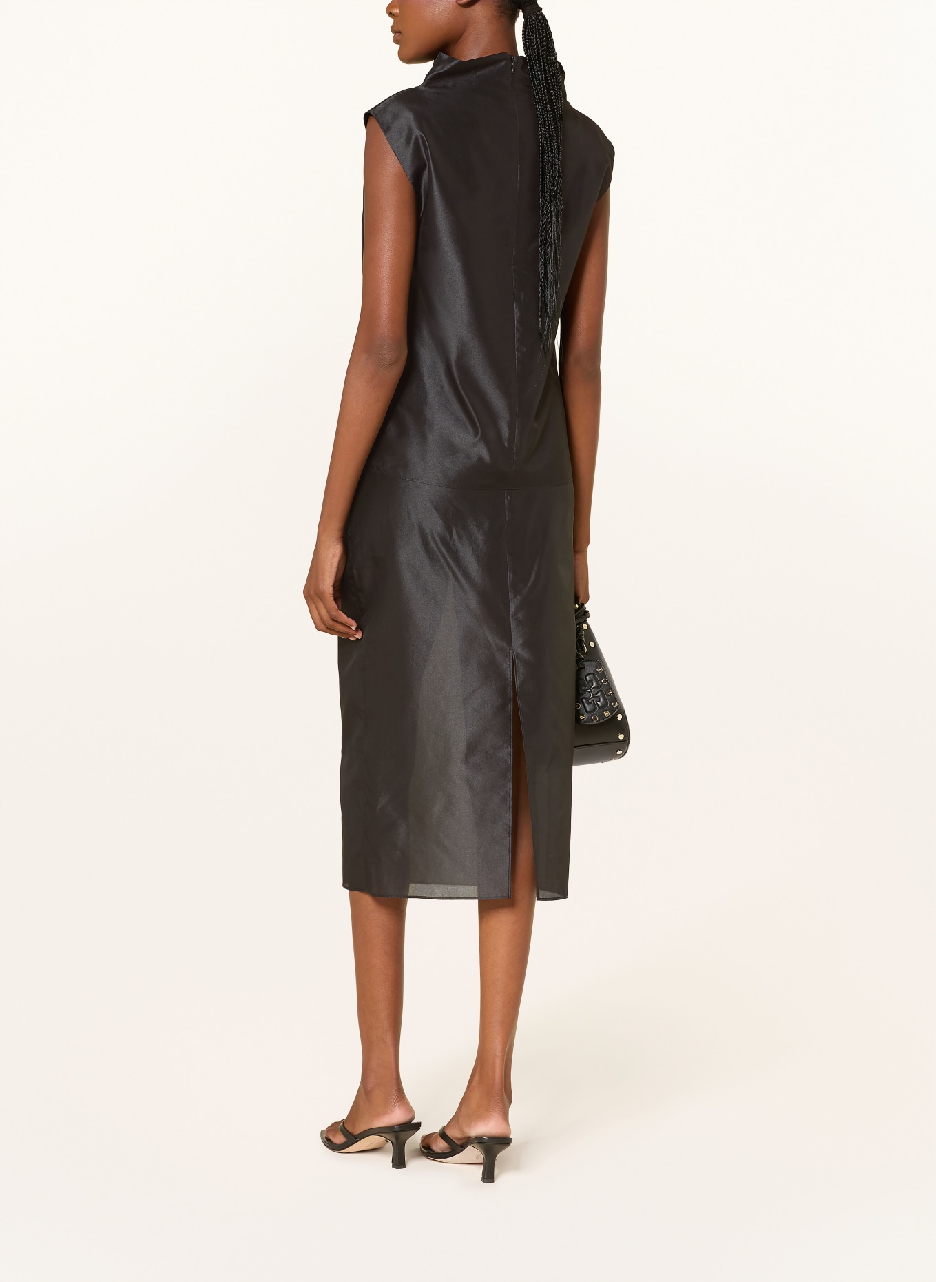 ALMADA LABEL Jupe KIANA en soie: NOIR