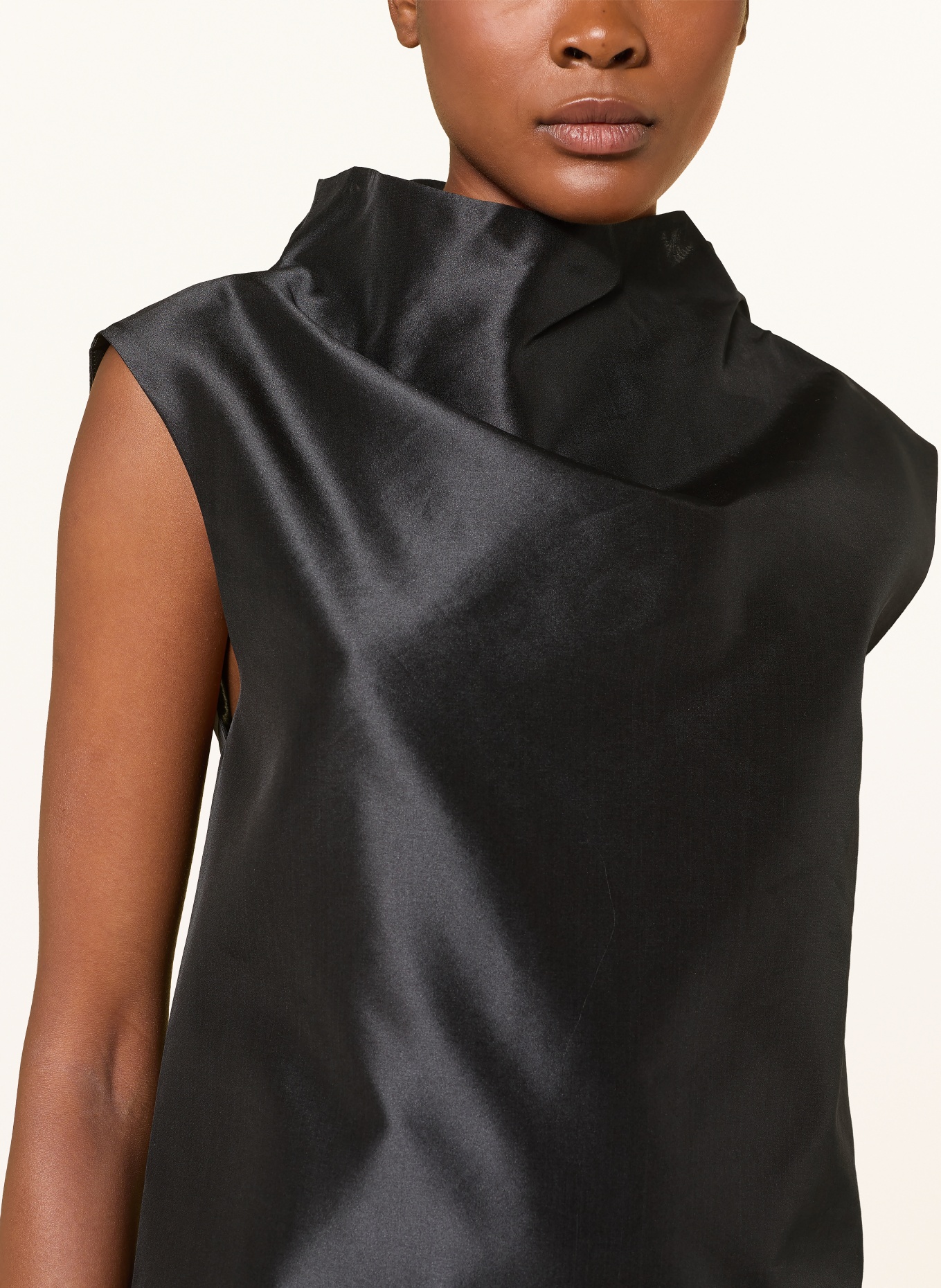 ALMADA LABEL KIERA Blouse with Silk: BLACK