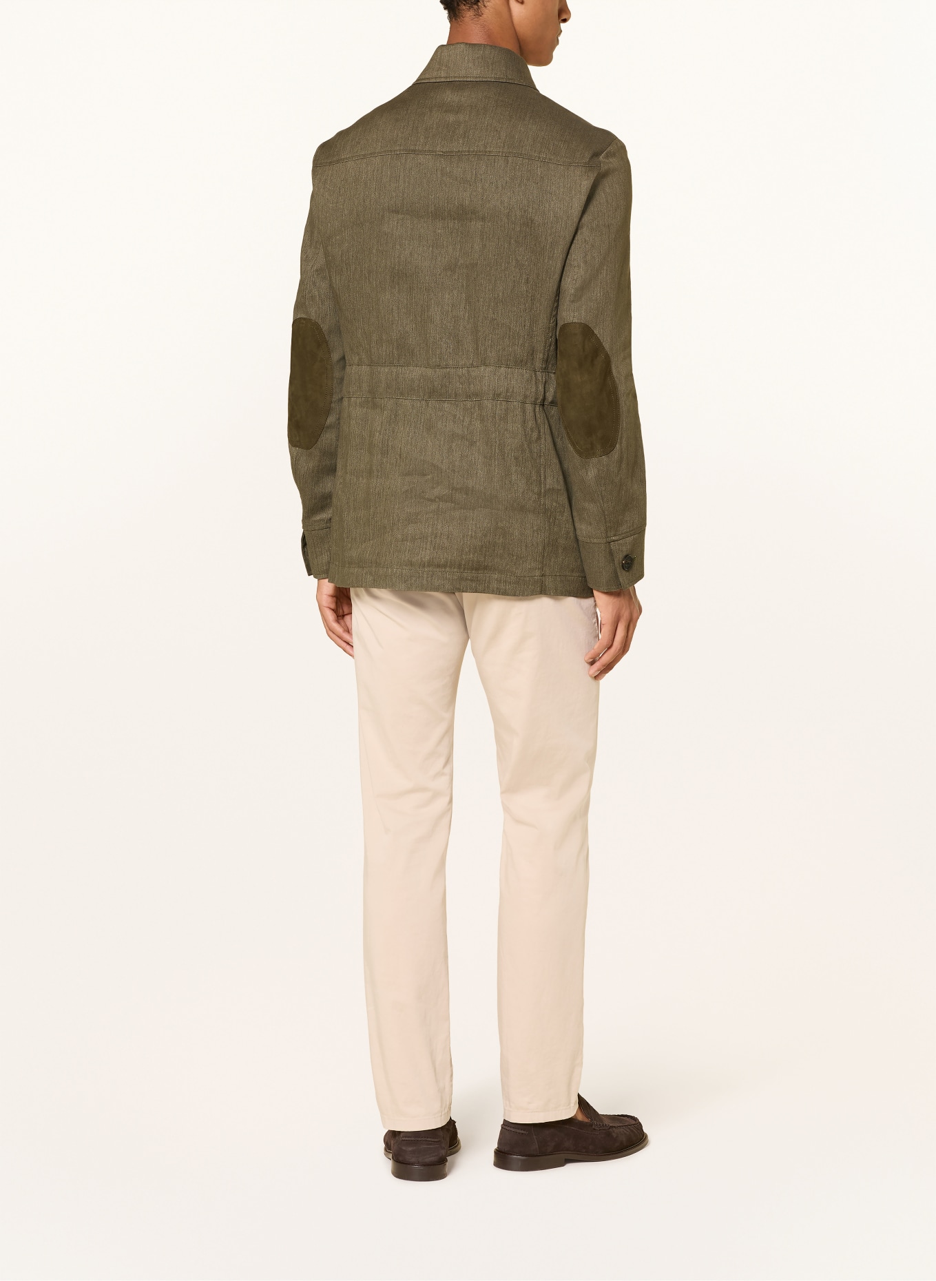 HABSBURG Overshirt FREISTRITZ mit Leinen: OLIV