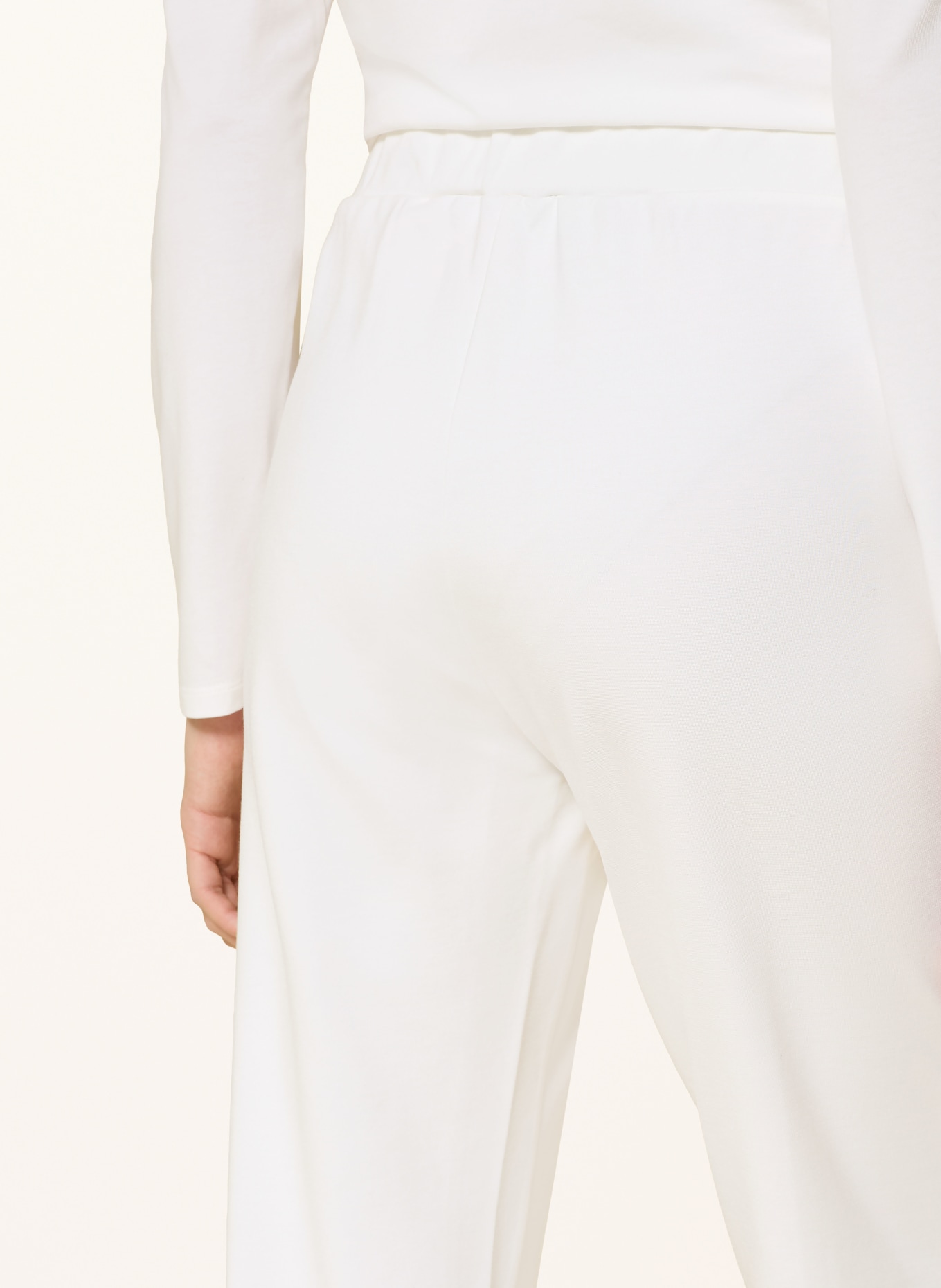 LIU JO Jerseyhose: WEISS / HELLGRAU