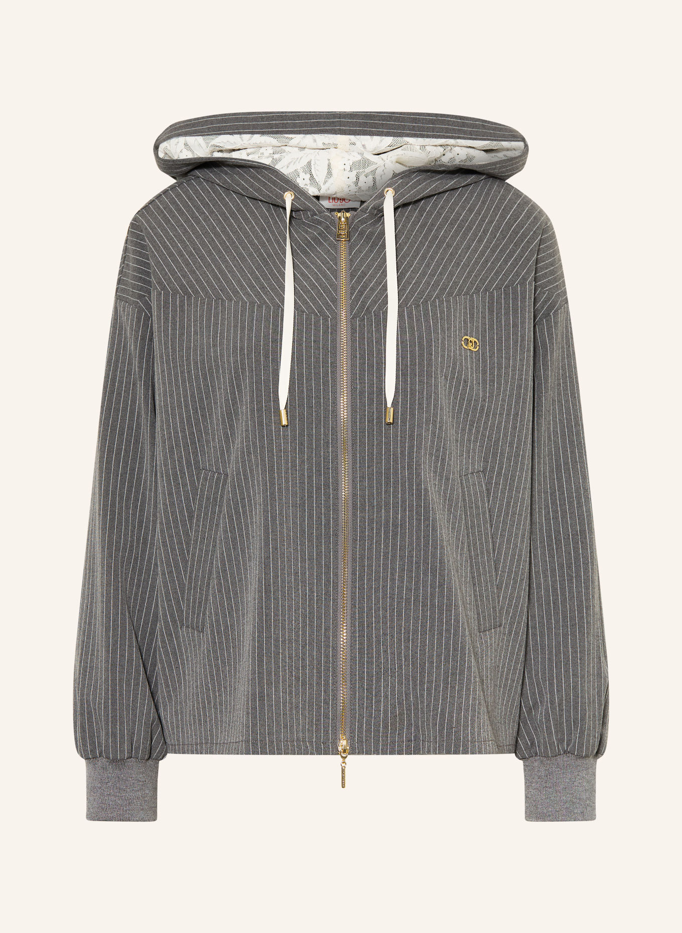 LIU JO Jacke: GRAU / WEISS