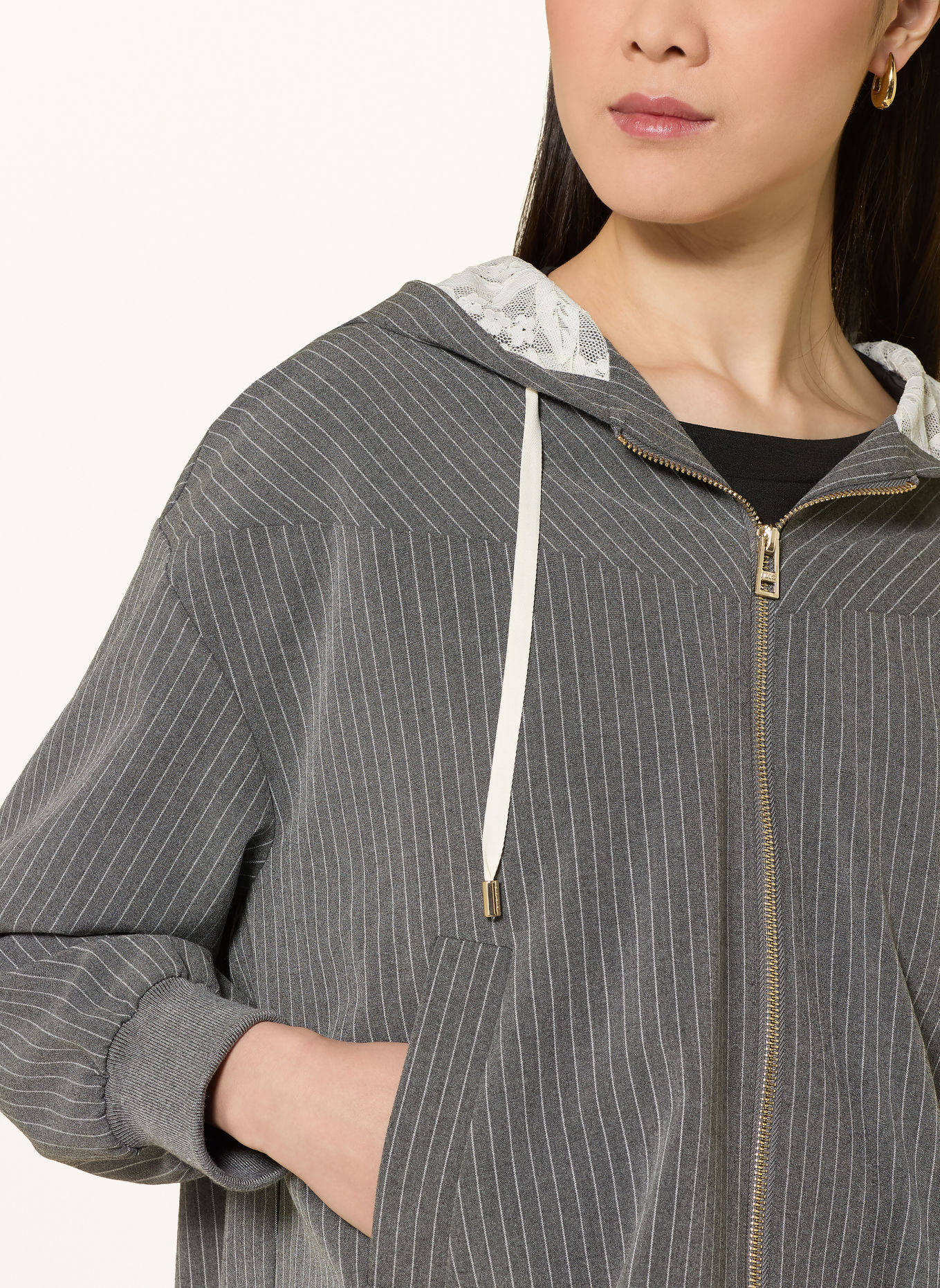 LIU JO Jacke: GRAU / WEISS