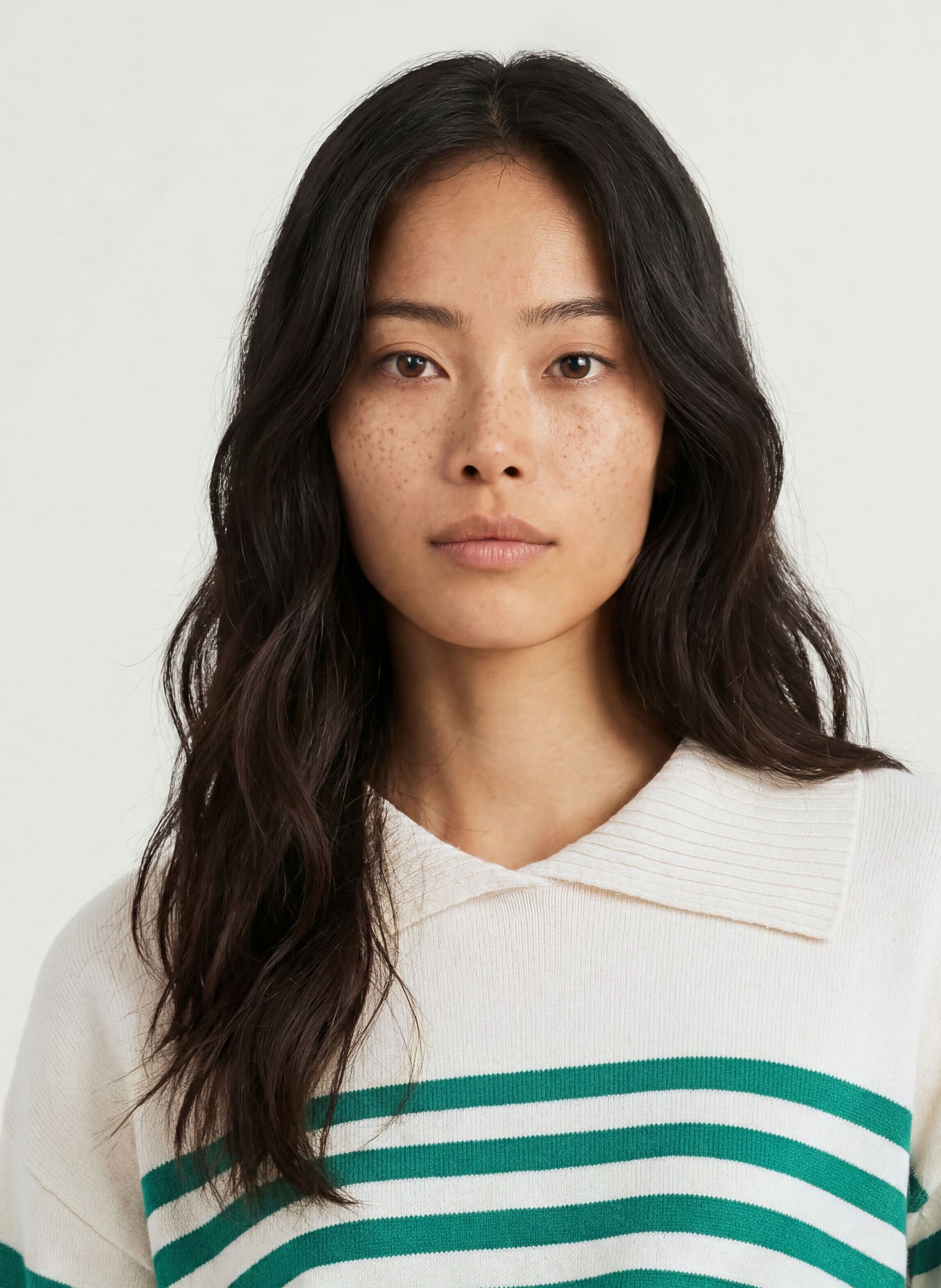 LIU JO Pullover: DUNKELGRÜN / ECRU