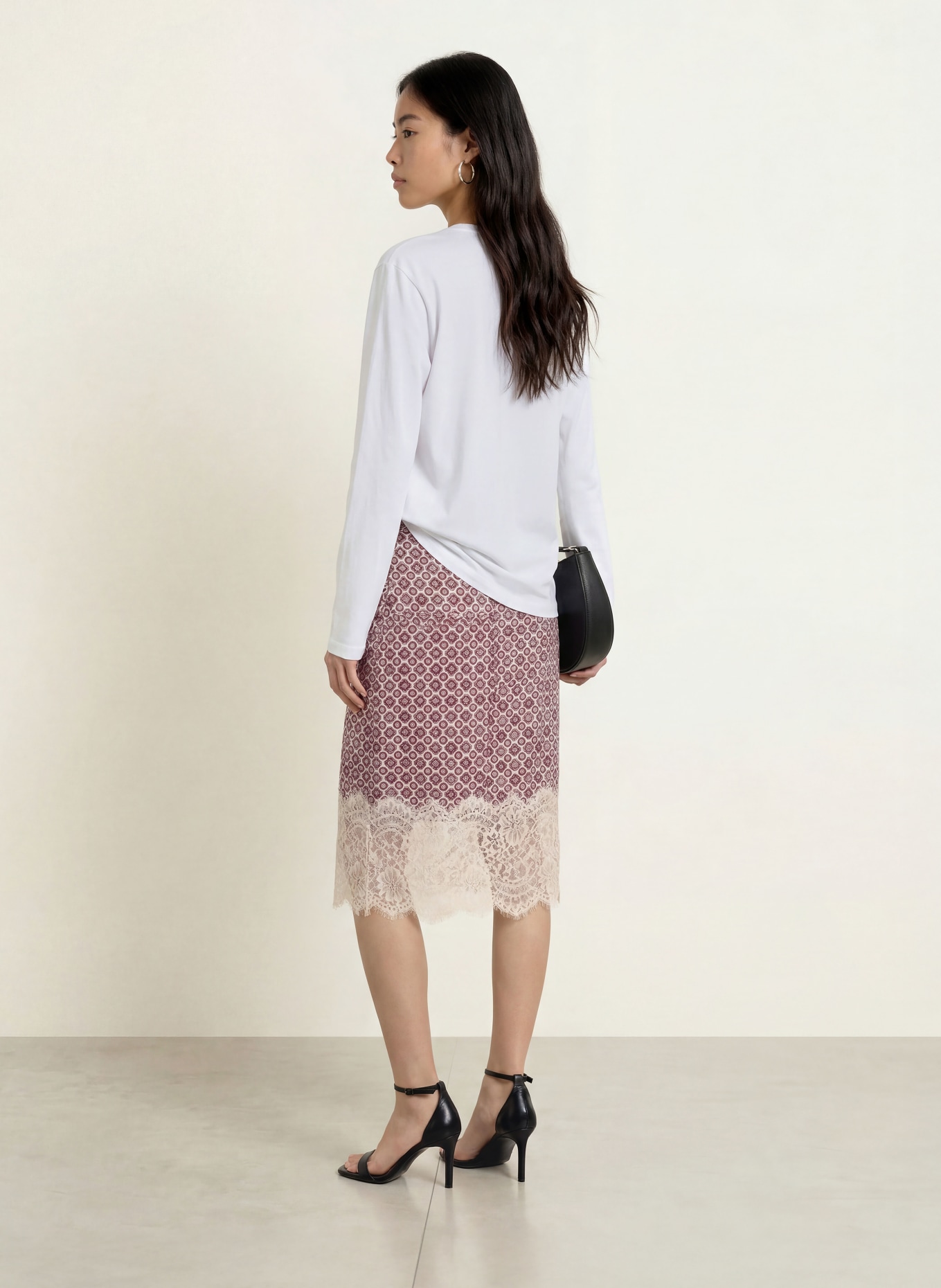 LIU JO Longsleeve met sierstenen: WIT