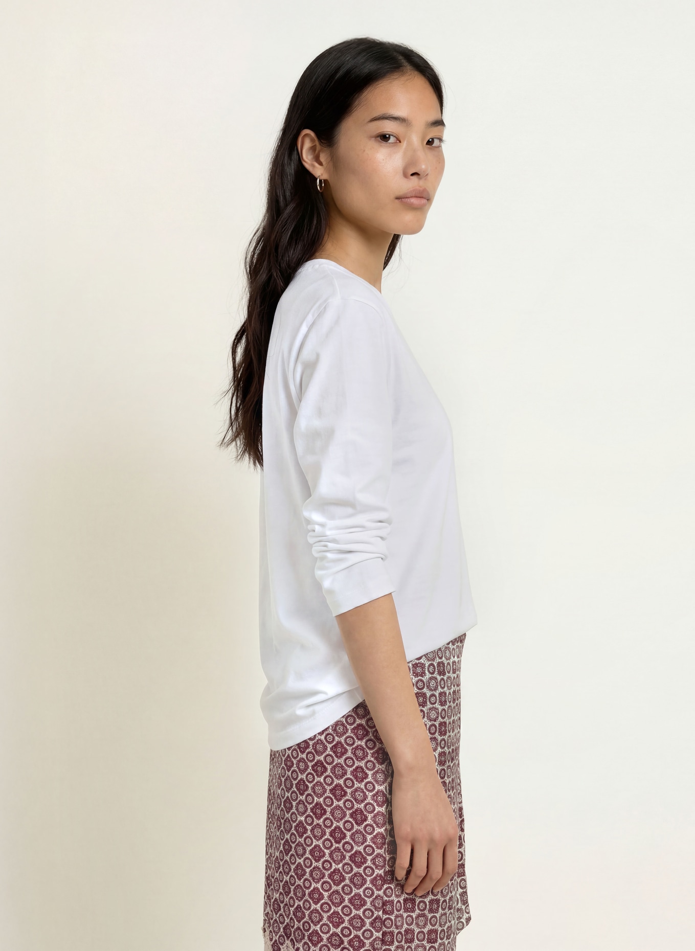 LIU JO Longsleeve met sierstenen: WIT