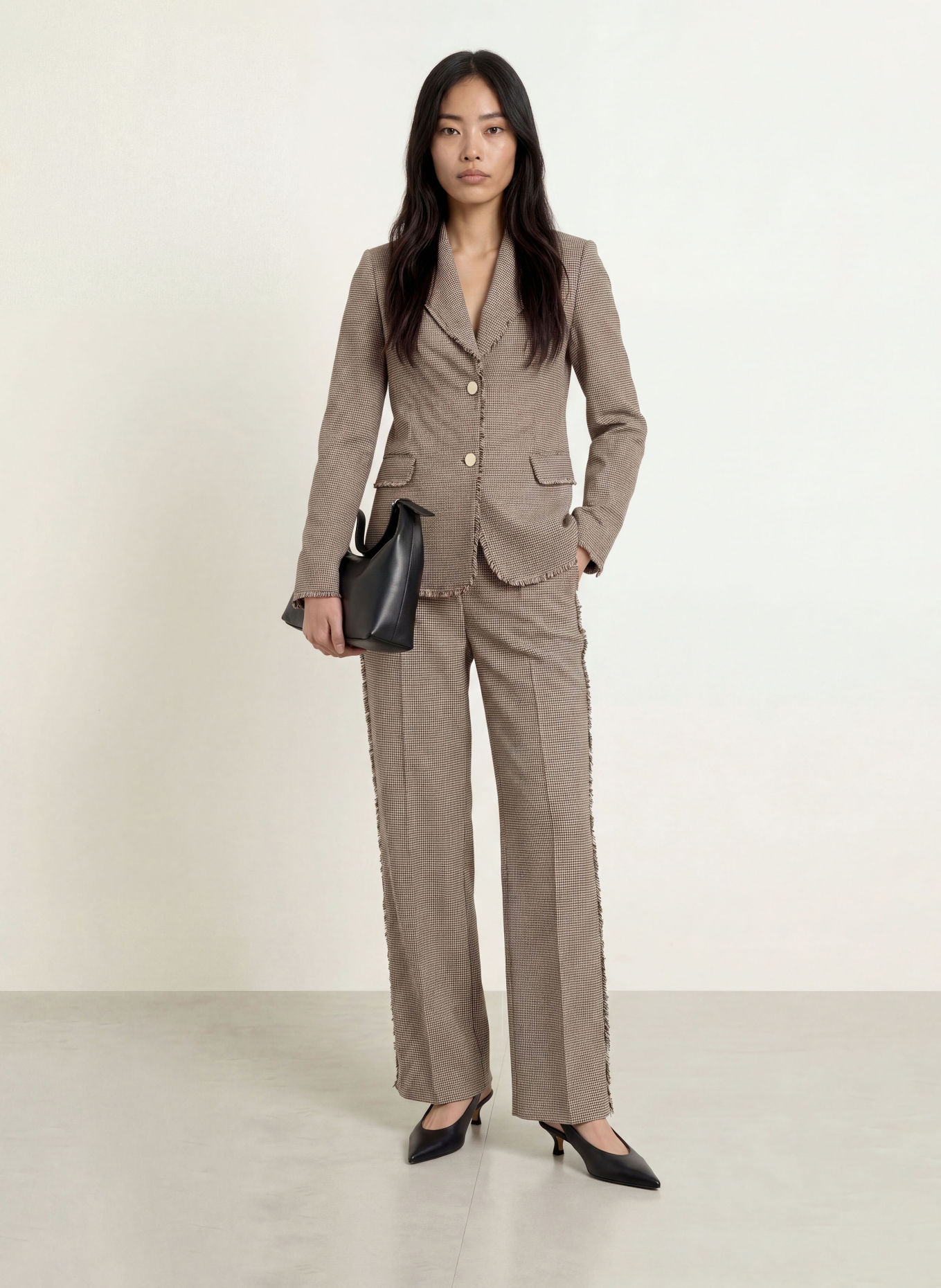 LIU JO Trousers: BEIGE / BROWN / BLUE