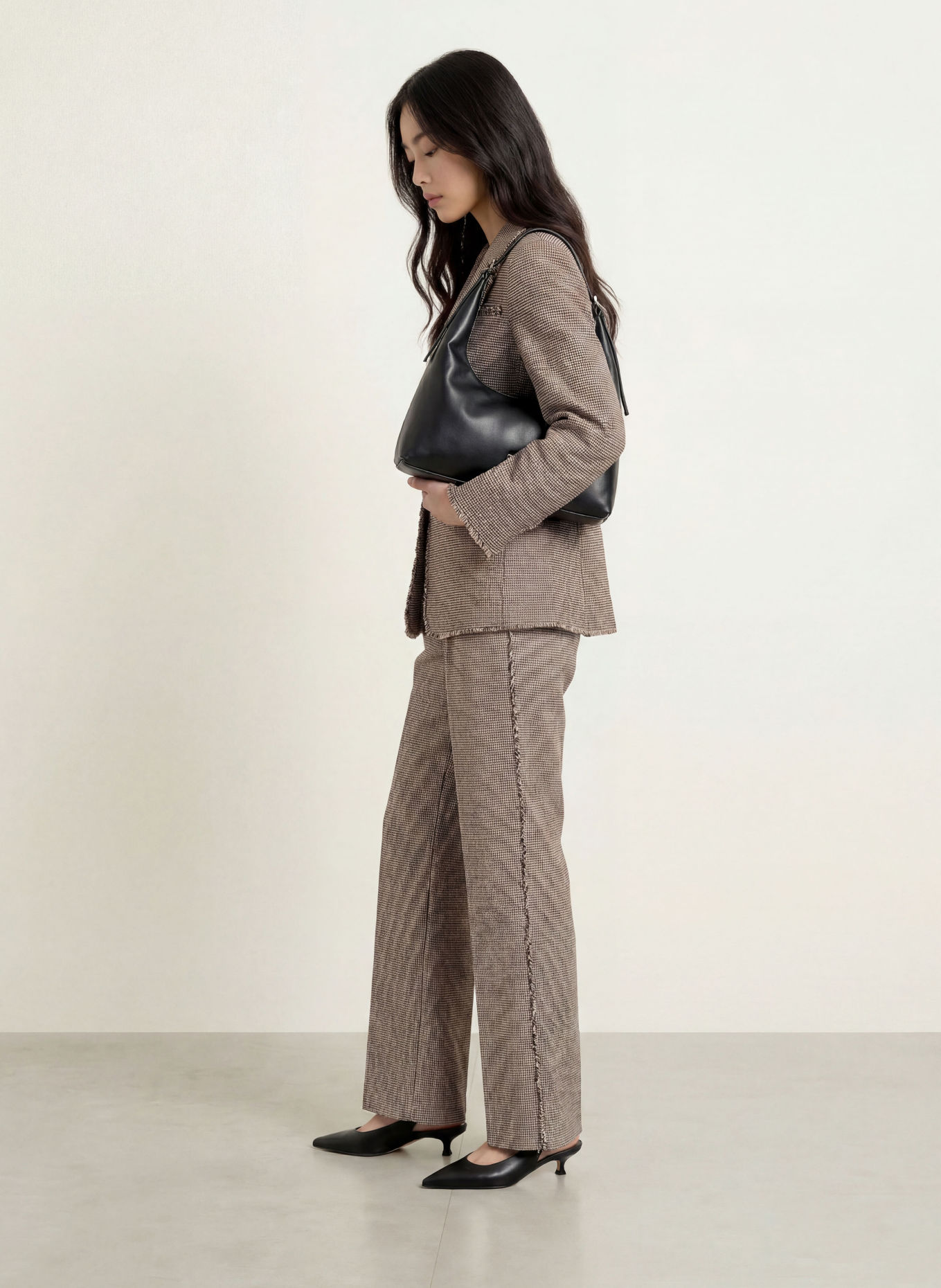 LIU JO Trousers: BEIGE / BROWN / BLUE
