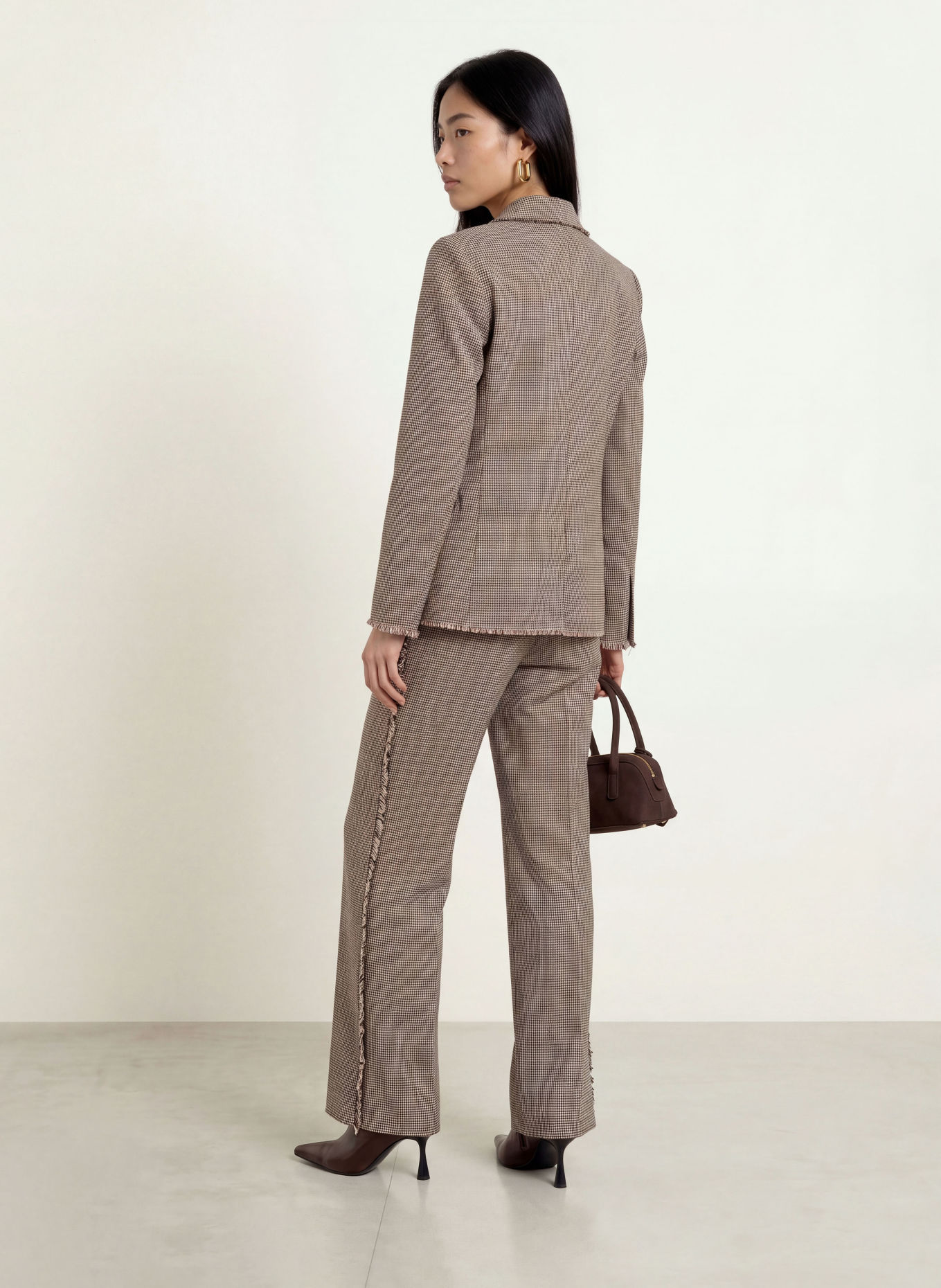 LIU JO Blazer: CREAM / BROWN / LIGHT BLUE