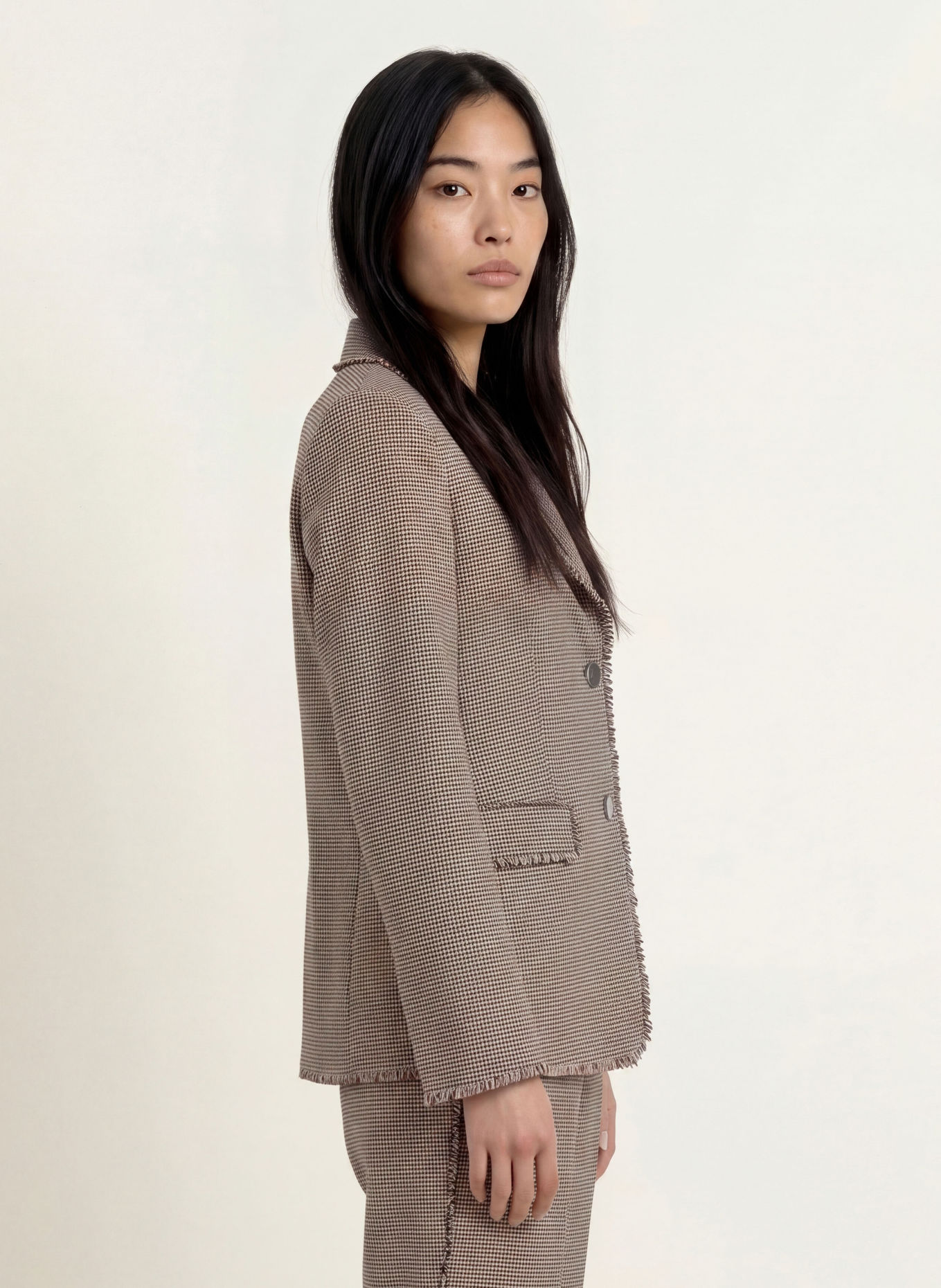 LIU JO Blazer: CREAM / BROWN / LIGHT BLUE