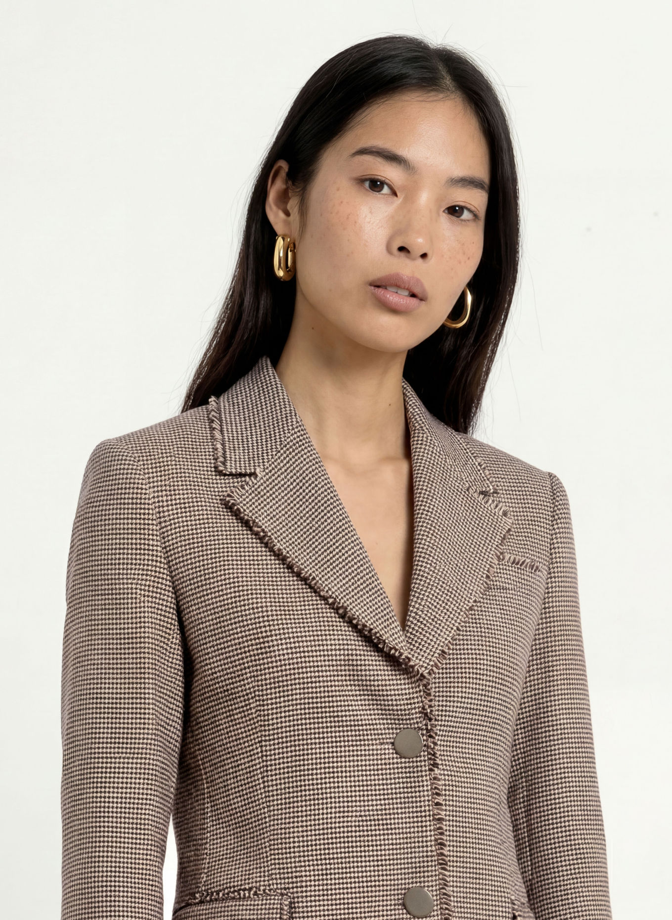 LIU JO Blazer: CREAM / BROWN / LIGHT BLUE