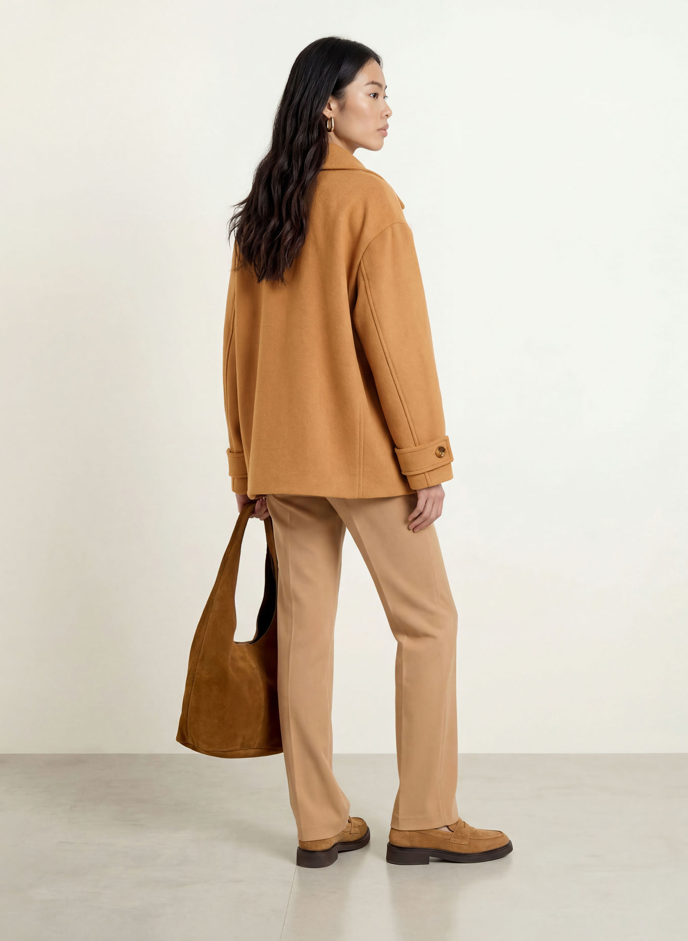LIU JO Pea coat: COGNAC